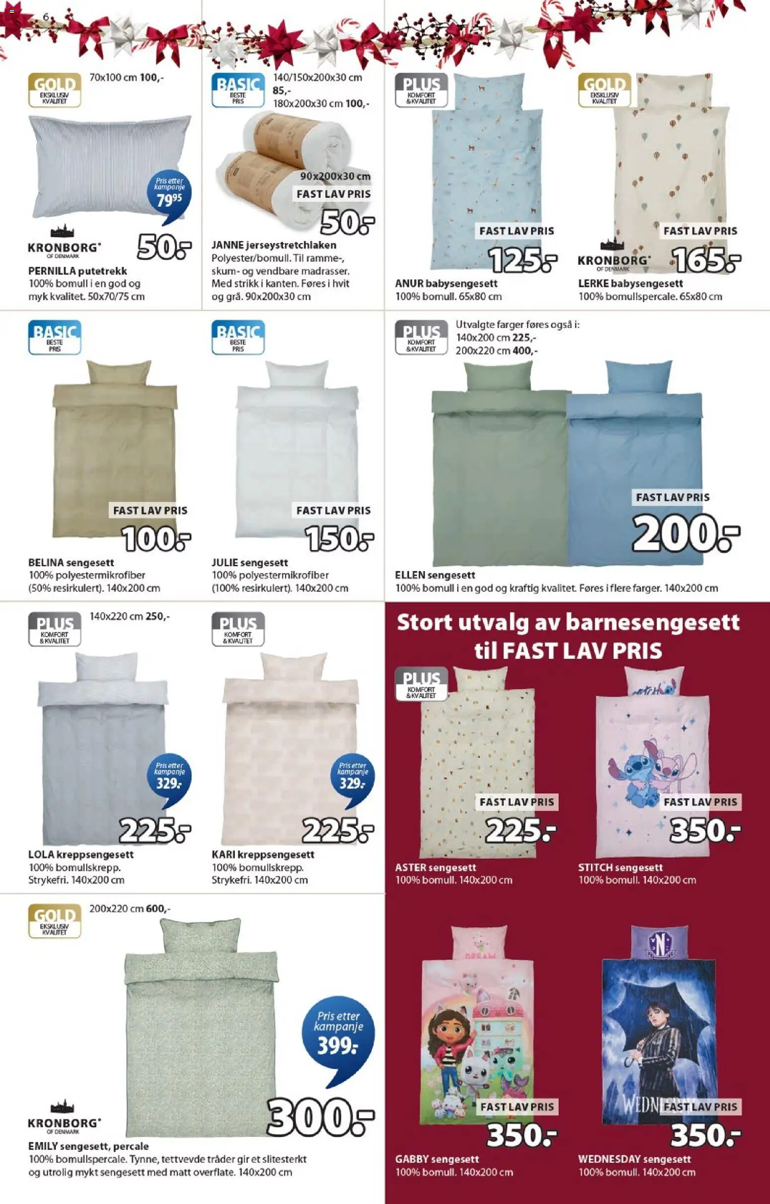 {H1} | Side: 6 | Produkter: Nuisette, Putetrekk, Strikk