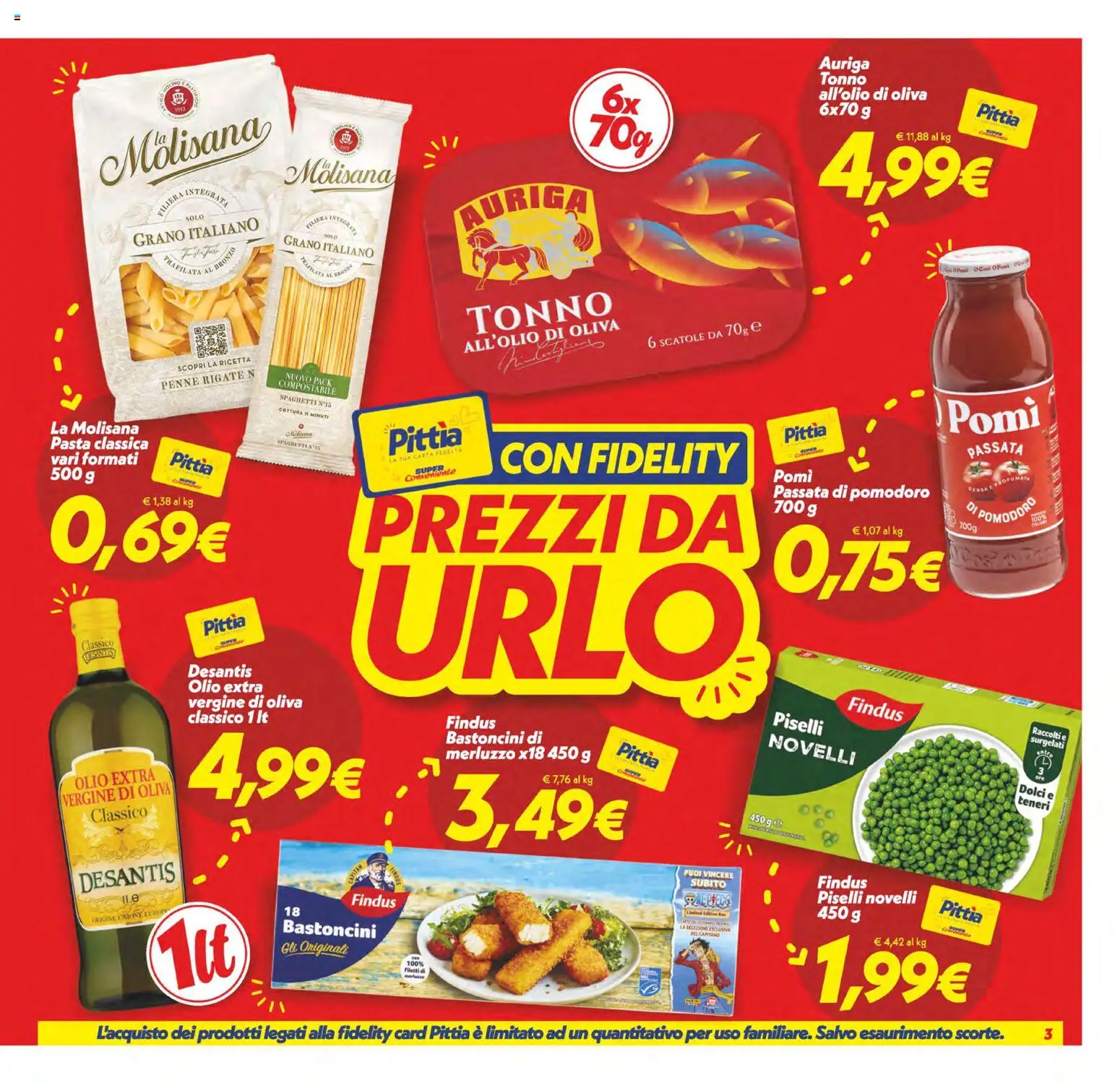 Volantino SuperConveniente del 17.04.2026 | Pagina: 3 | Prodotti: Pomodoro, Olio, Pasta, Tonno