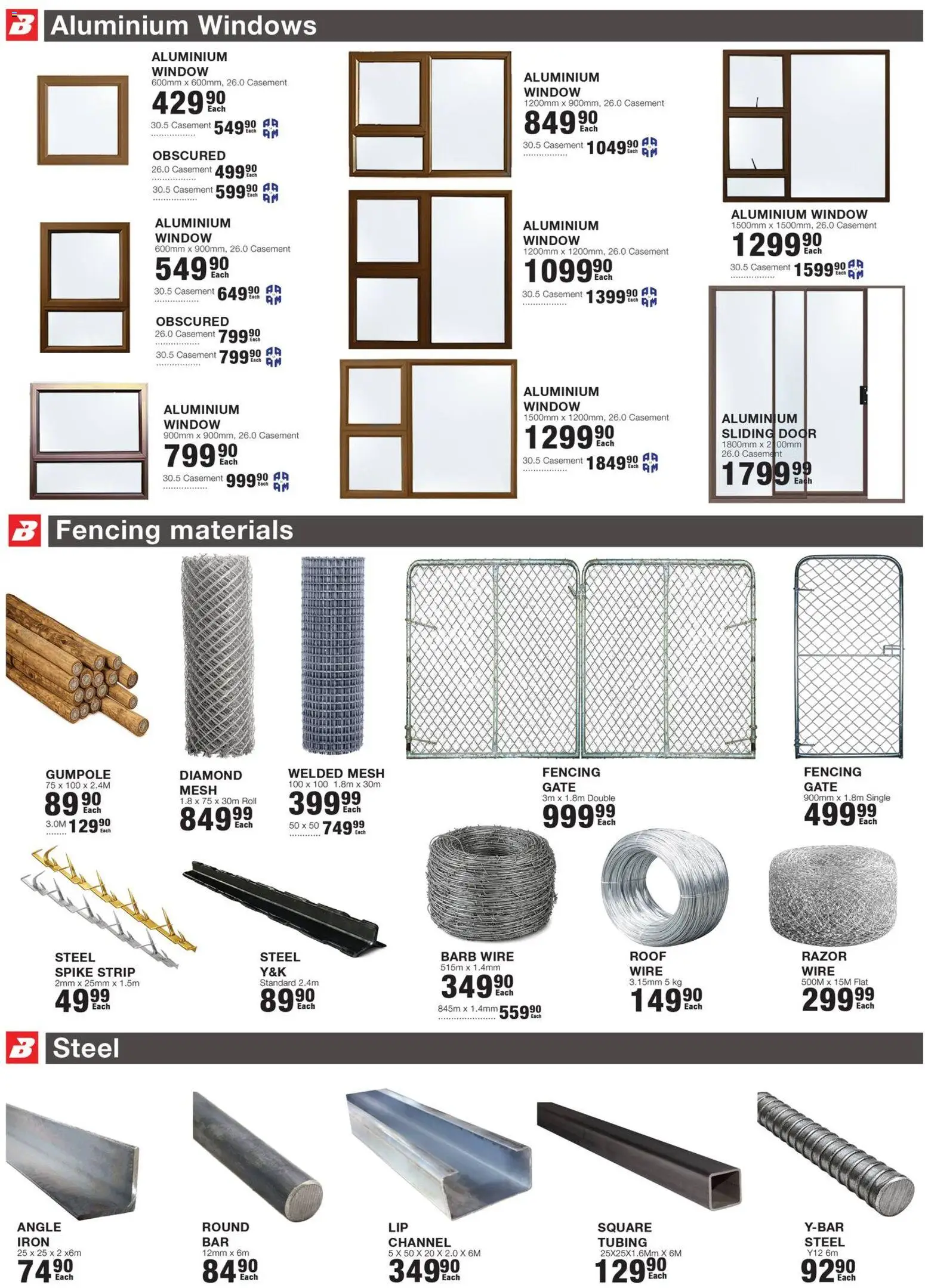 New Build It catalogue – valid from 23.03.2026 | Page: 7 | Products: Iron, Gate
