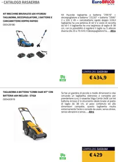 Anteprima del volantino Eurobrico Rasaerba catalogo valido a partire dal 23.07.2025 | Pagina: 27 | Prodotti: Rasaerba, Batteria, Batterie, Caricabatterie