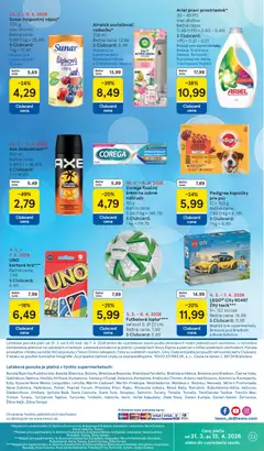 Tesco leták platný od 31.03.2026 | Strana: 23 | Produkty: Osviežovač vzduchu, Hodiny, Sunar