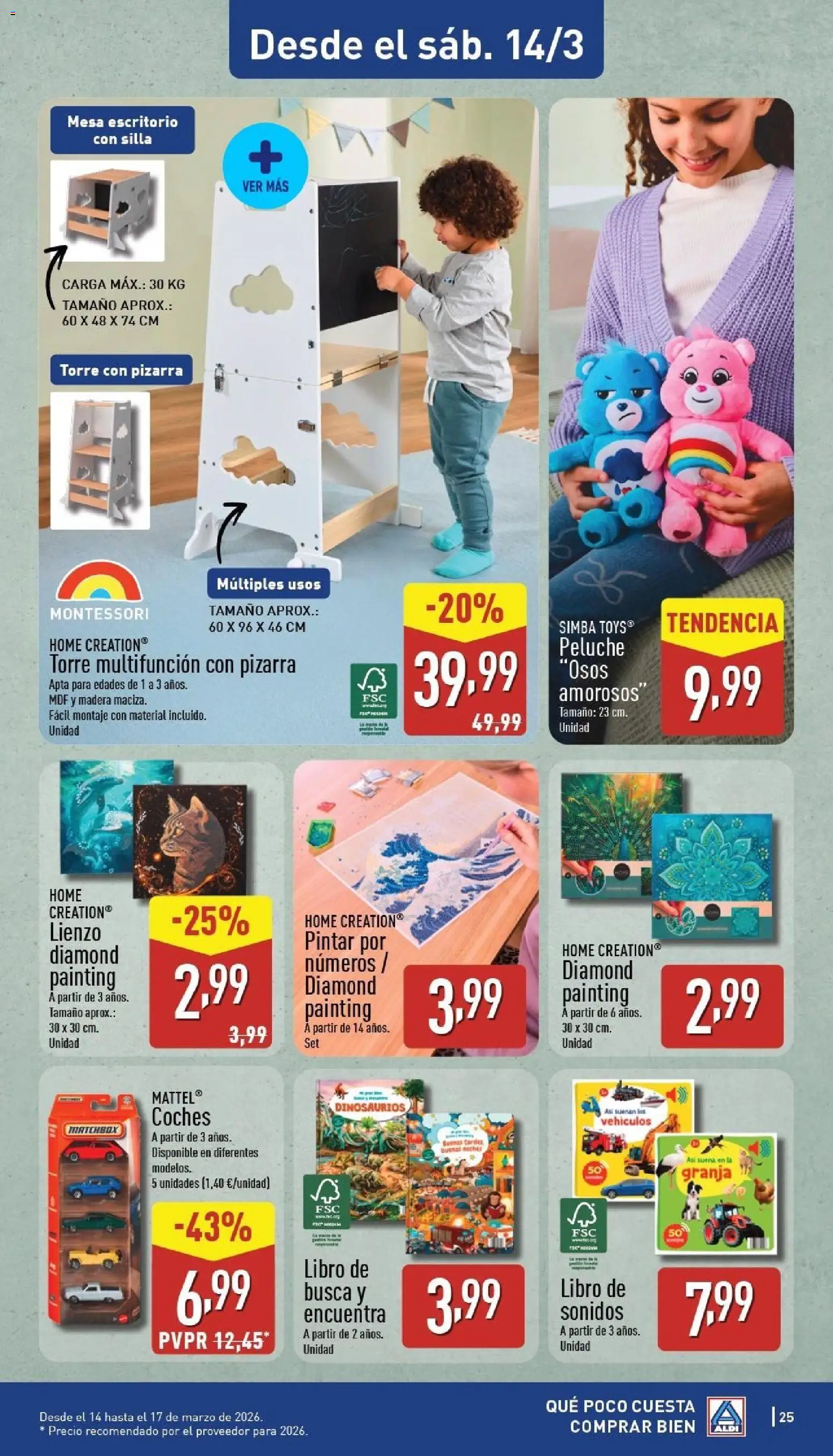 Aldi folleto Península │ válido desde el 09.03.2026 | Página: 25 | Productos: Mesa, Silla