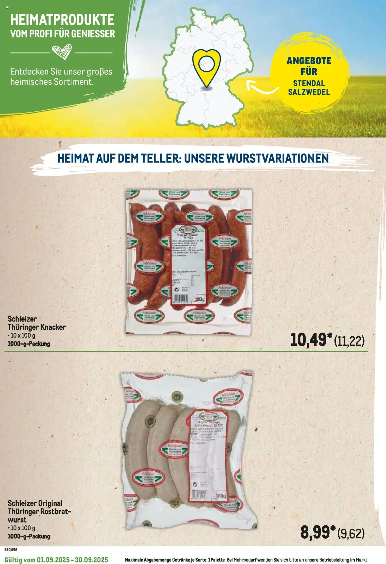 Metro Regionaler Flyer - gültig ab dem 01.09.2025 | Seite: 78 | Produkte: Wurst