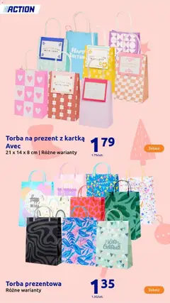 Pogląd oferty "Action Gazetka - Presents" - ważna od 29.10.2025 | Strona: 167 | Produkty: Torba