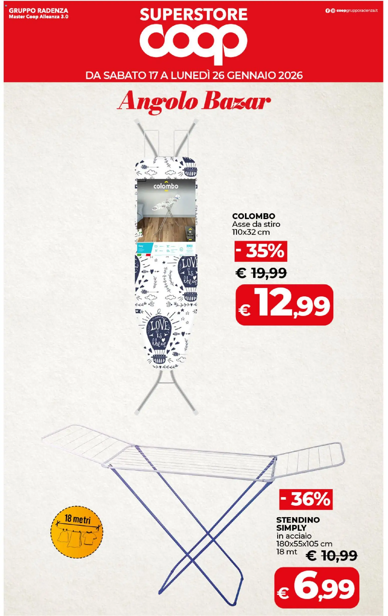 Volantino COOP del 17.01.2026 | Pagina: 46 | Prodotti: The, Stendino