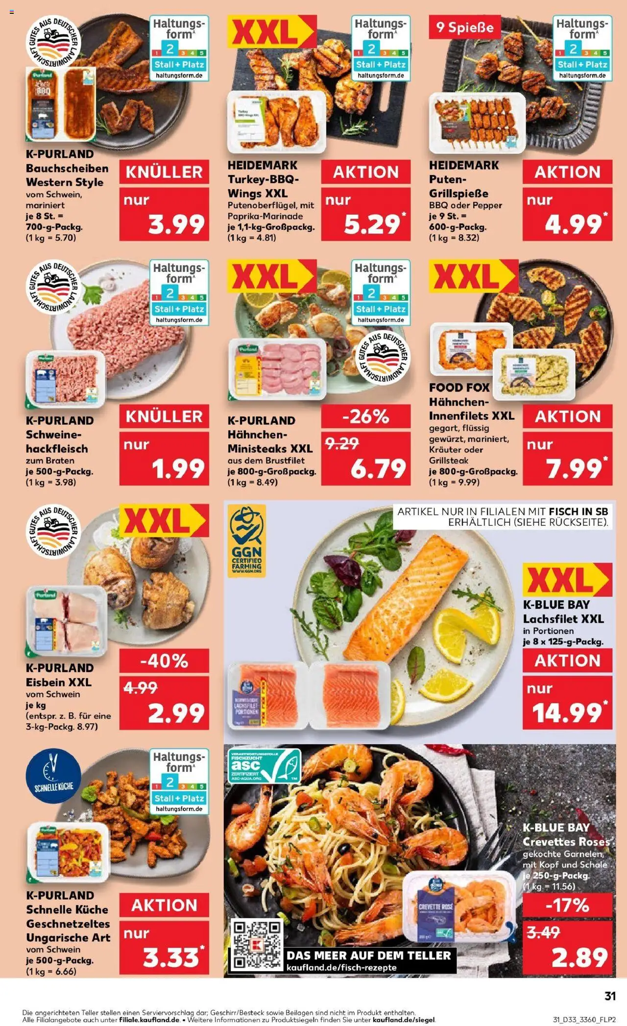 Kaufland prospekt Dresden	 - gültig ab dem 18.08.2025 | Seite: 44 | Produkte: Küche, Spieße, Fisch, Hackfleisch