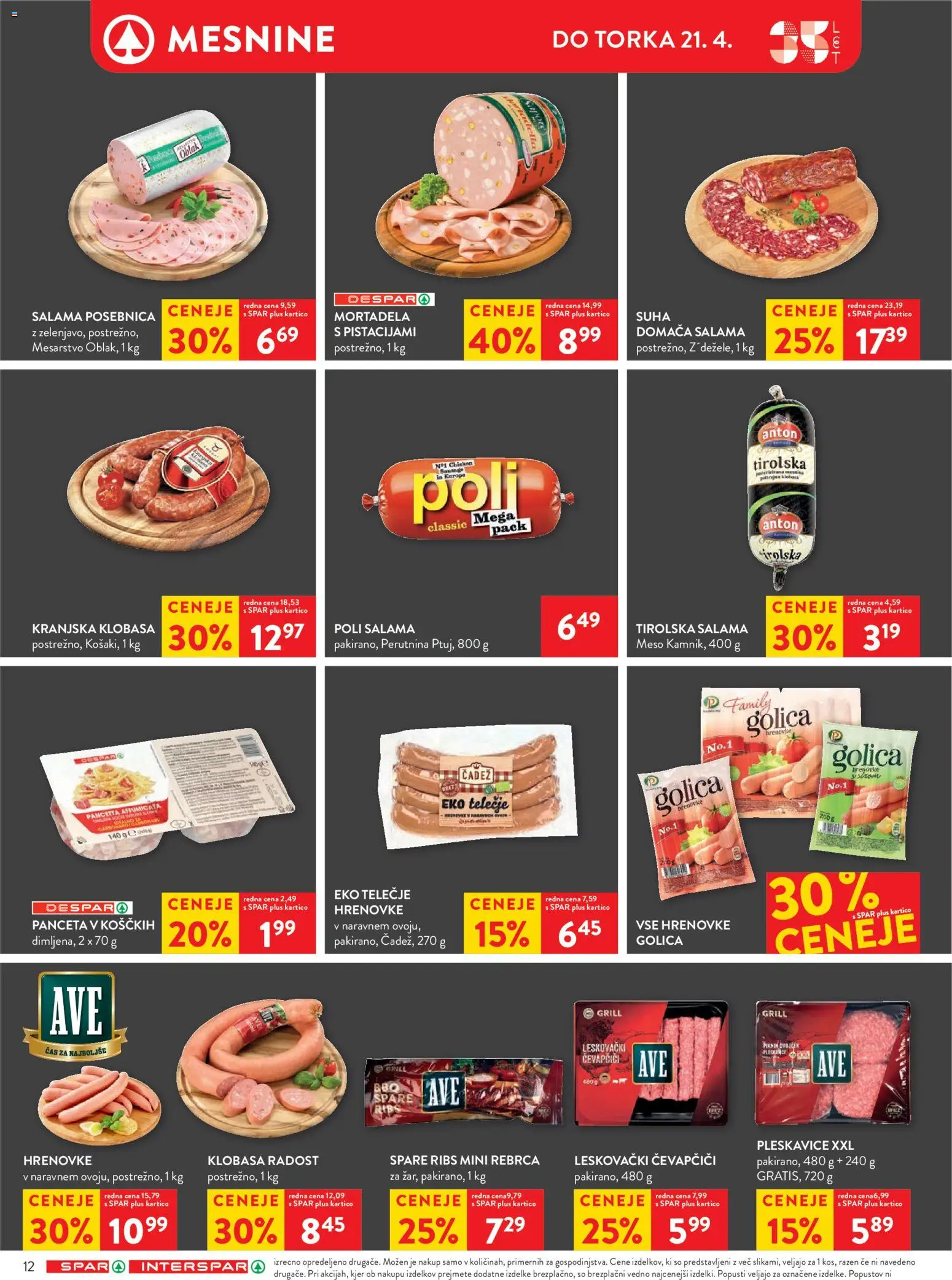 Novi Spar katalog ponudbe – veljaven od 15.04.2026 | Stran: 12