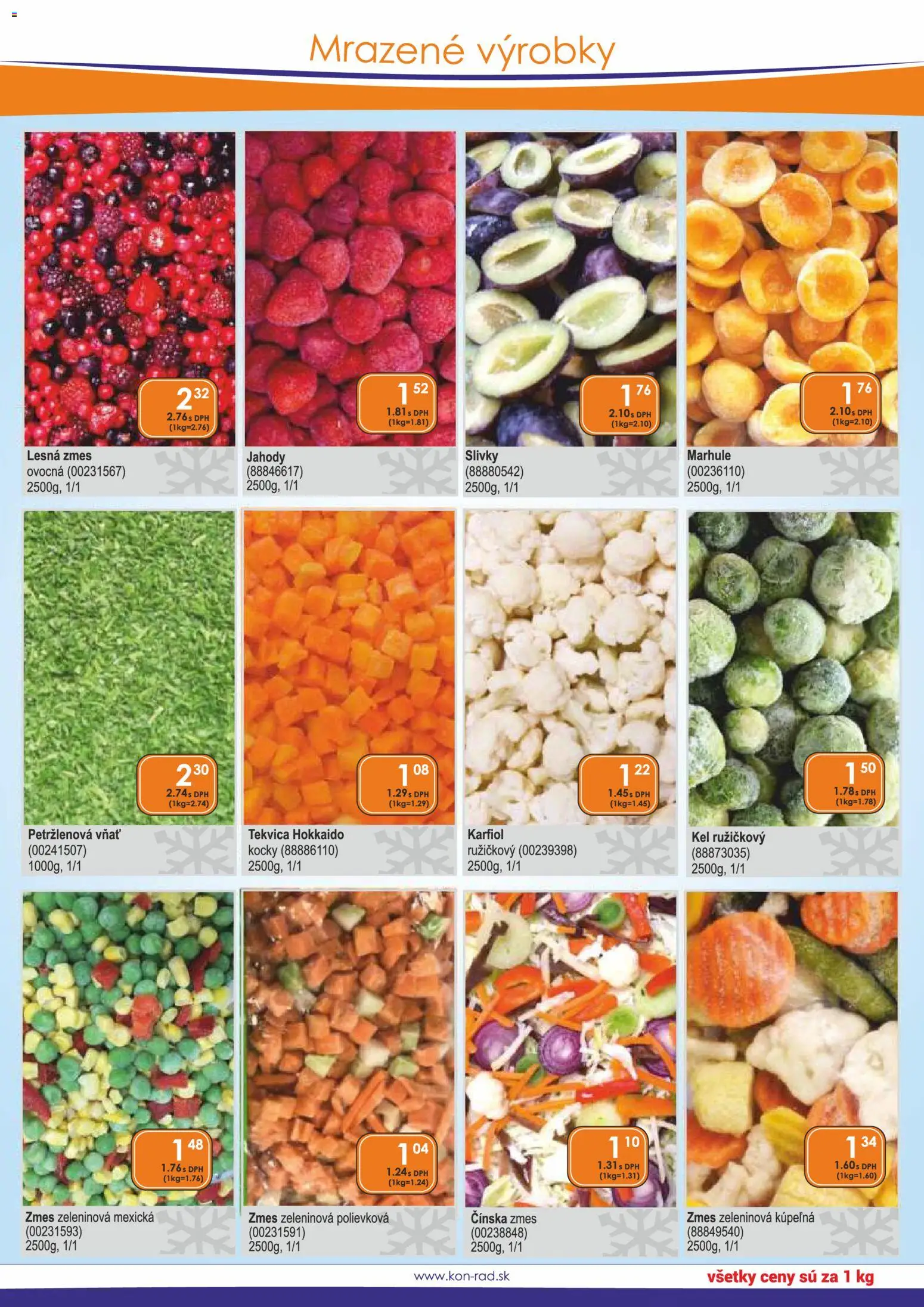 Nové KON - RAD akcie – leták je platný od 01.05.2026 | Strana: 38 | Produkty: Kúpelňa, Kel, Karfiol, Marhule