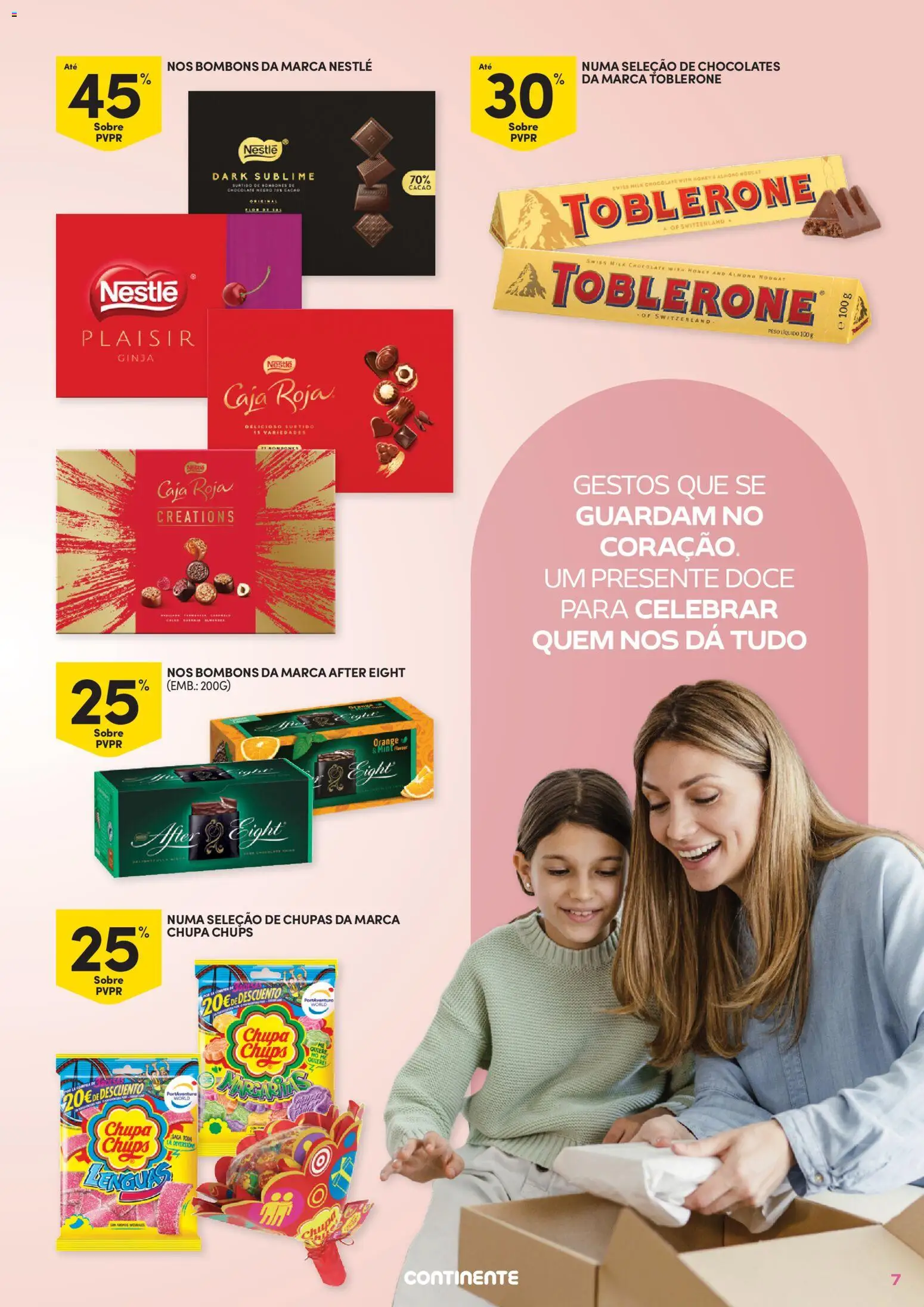 Continente Dia da Mãe │ válido de 14.04.2026 | Página: 7 | Produtos: Chocolates, Nestlé, Chocolate