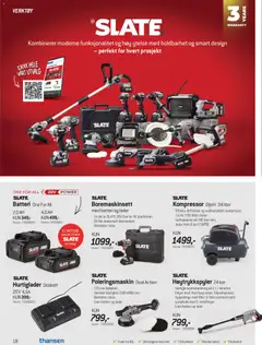 Forhåndsvisning av THANSEN kundeavis gyldig fra 20.03.2026 | Side: 18 | Produkter: Høytrykkspyler, Kompressor, Batteri