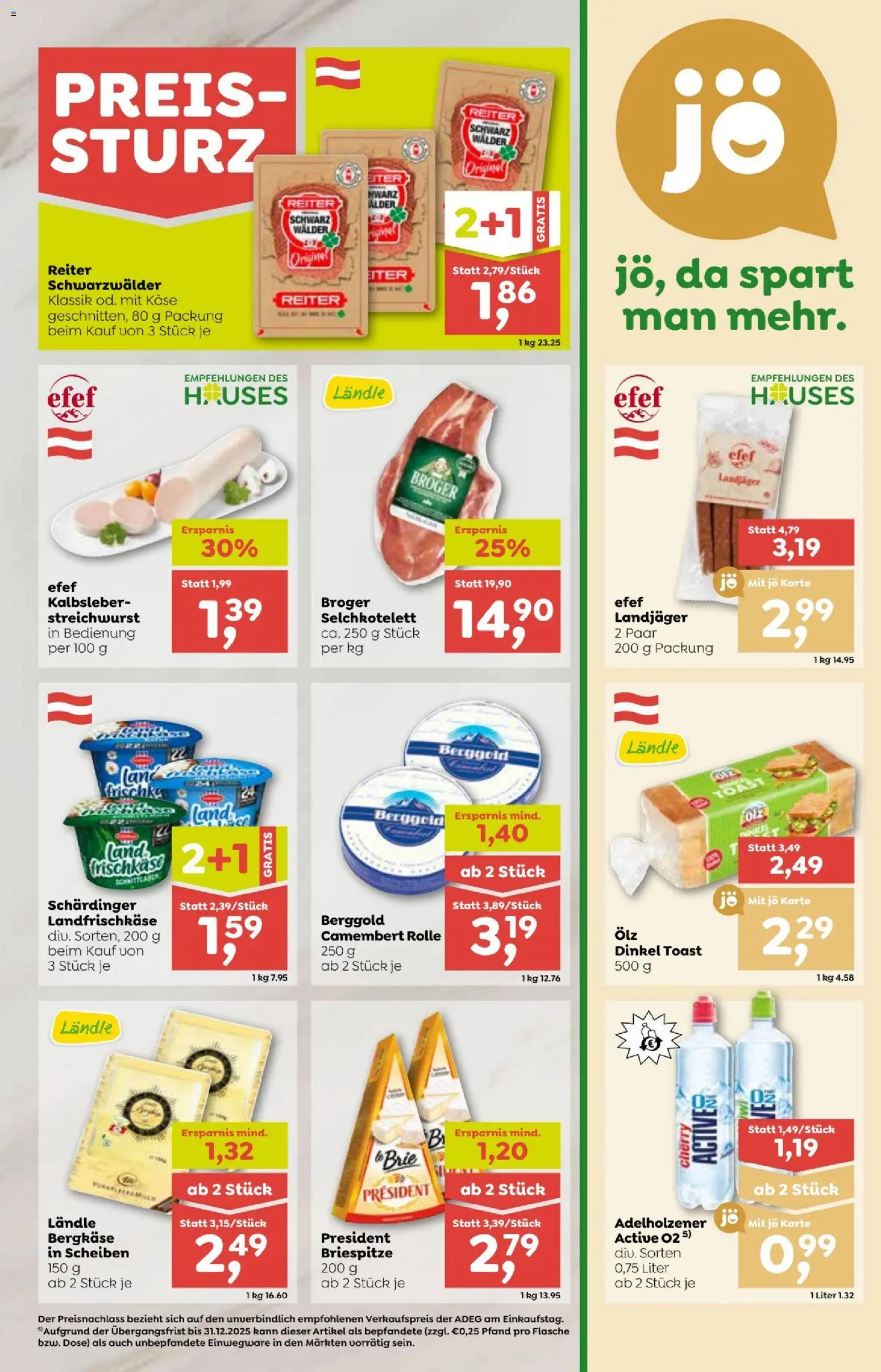 ADEG Vorarlberg gültig ab 20.11.2025 | Seite: 5 | Produkte: Käse