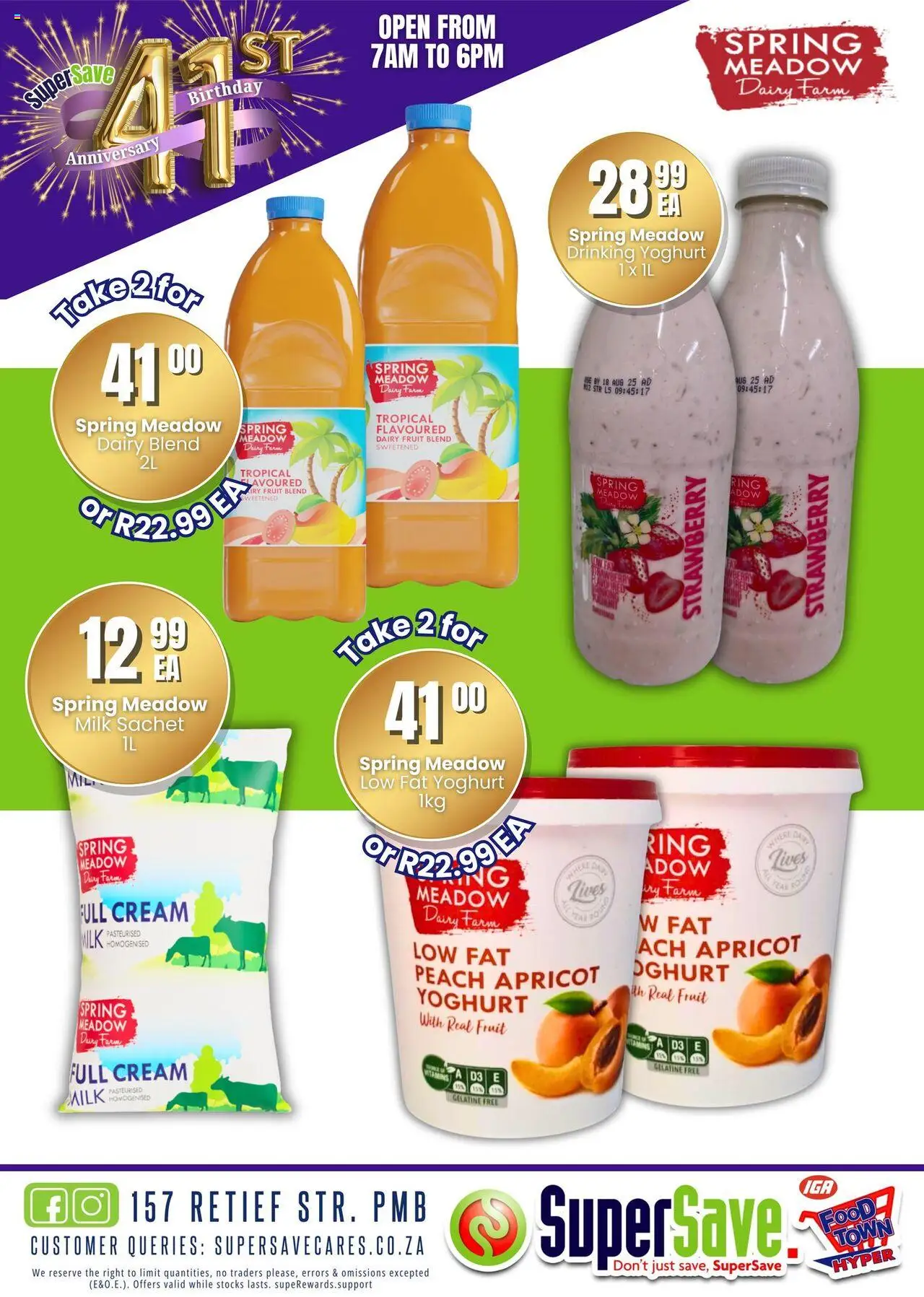 New Super Save catalogue – valid from 16.09.2025 | Page: 51 | Products: Milk, Fruit, Dairy blend, Peach