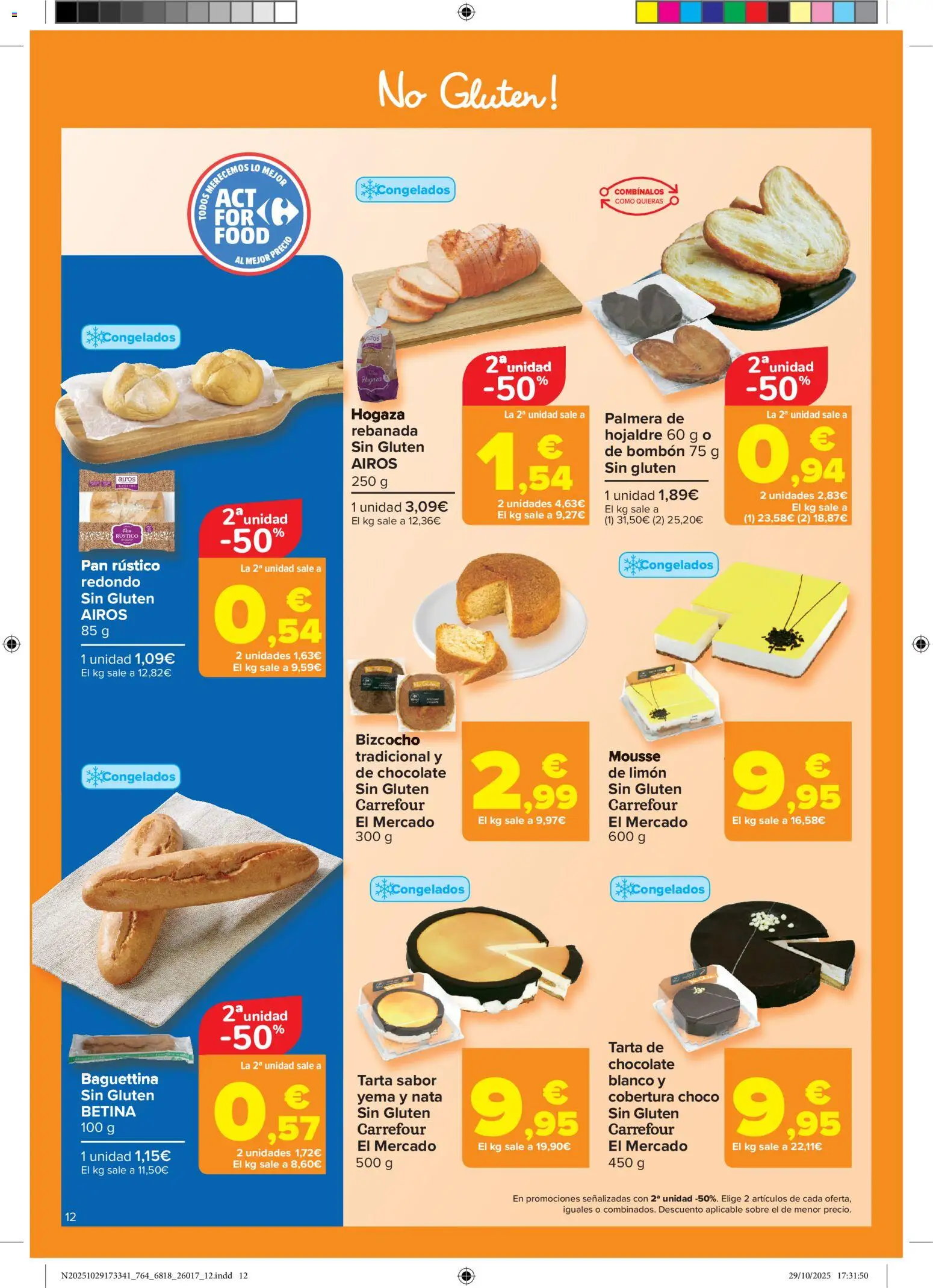Carrefour folleto │ válido desde el 12.11.2025 | Página: 12 | Productos: Mousse, Pan, Chocolate, Bizcocho