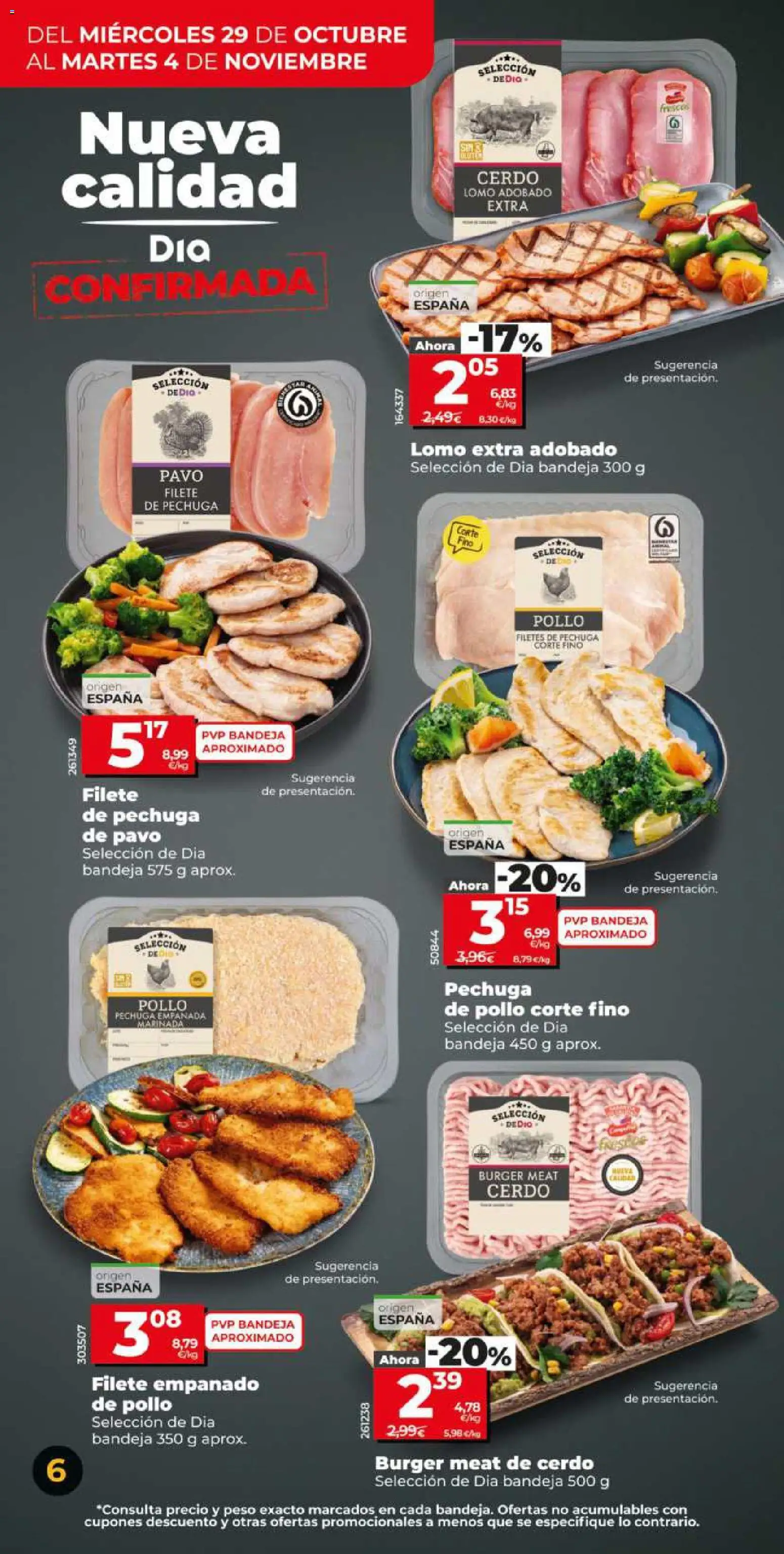 Dia - folleto Market │ válido desde el 29.10.2025 | Página: 6 | Productos: Δισκέτα, Cerdo, Peso, Filete