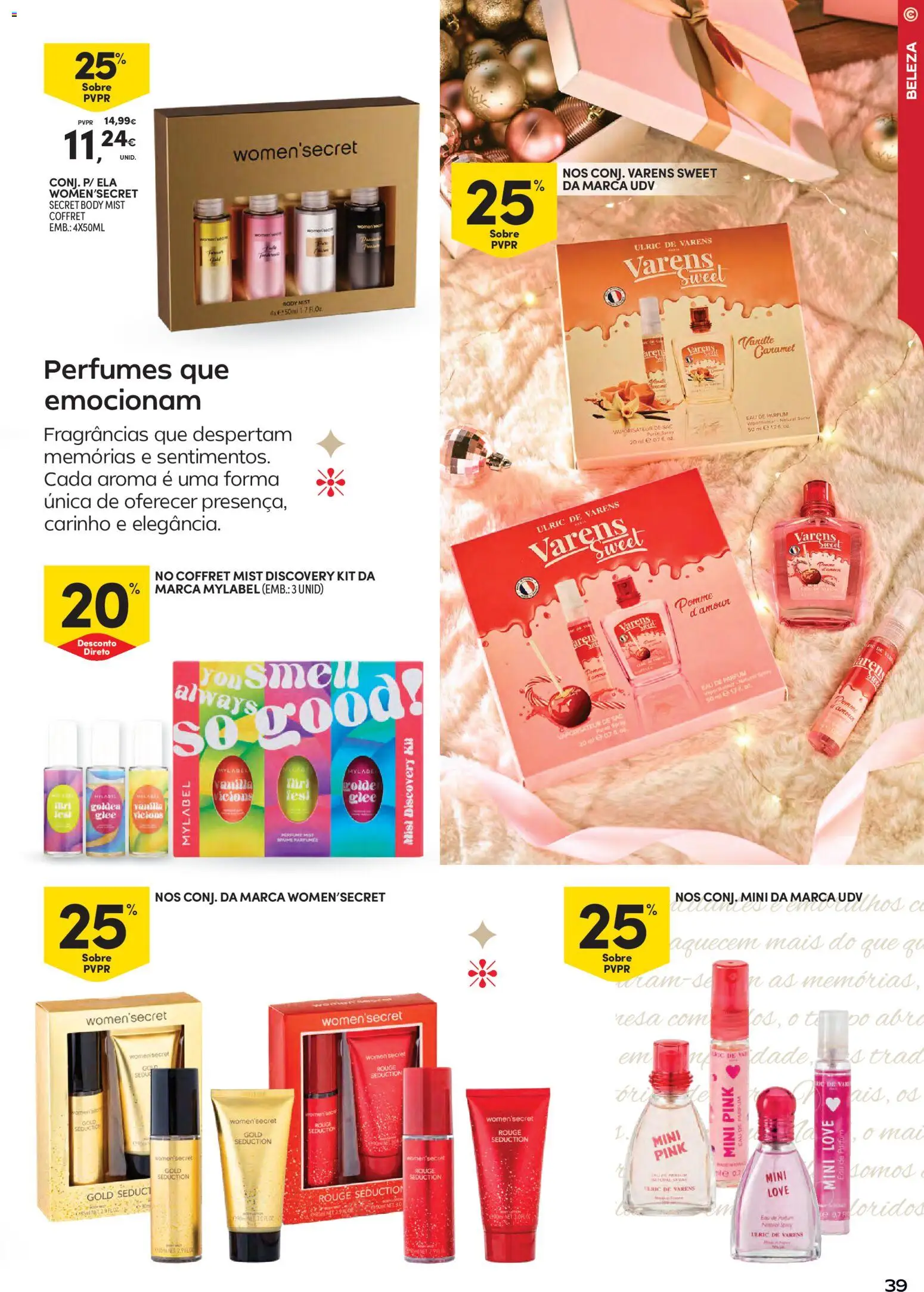 Continente - Natal │ válido de 11.11.2025 | Página: 39 | Produtos: Perfumes, Perfume, Pó