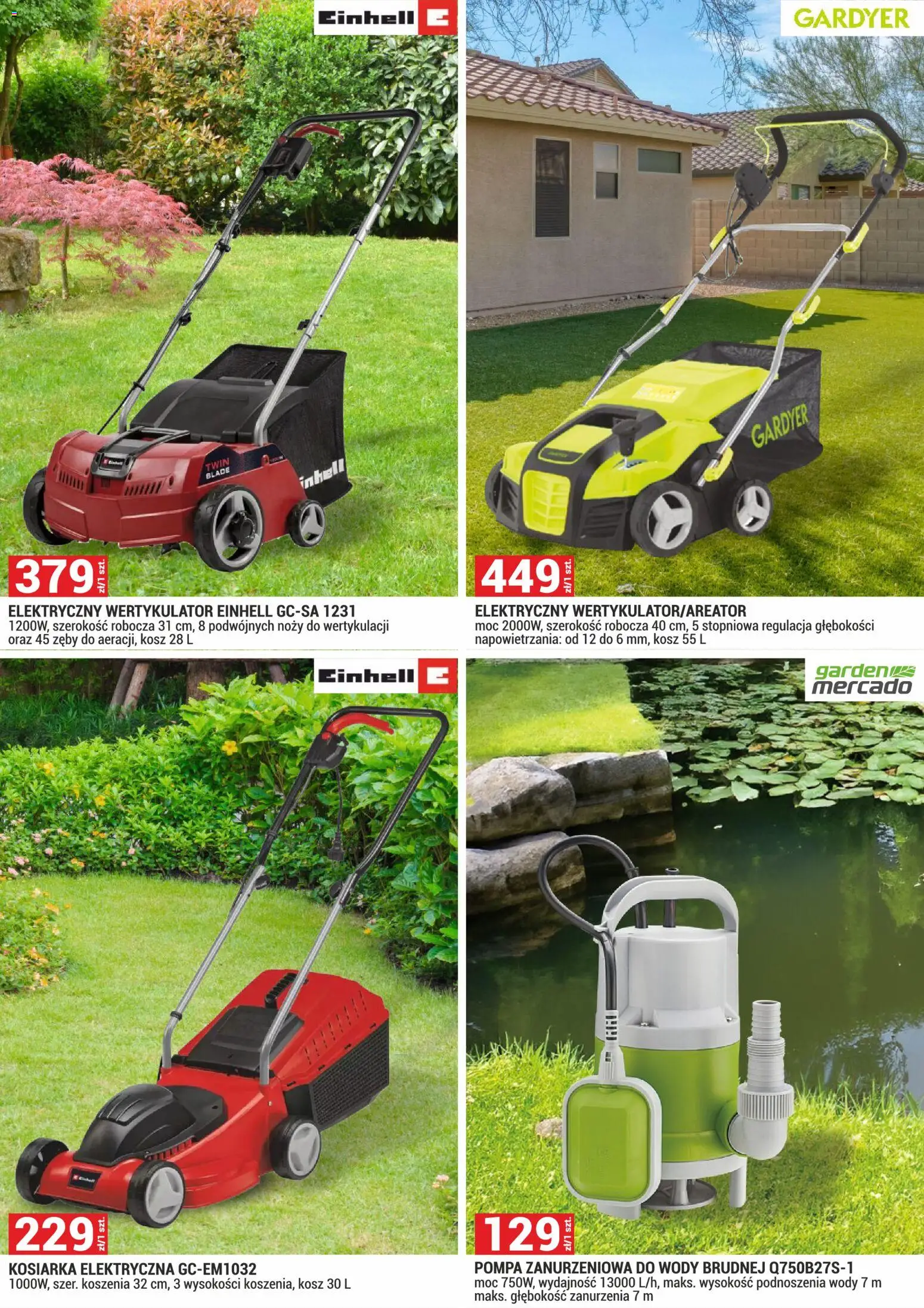 Merkury Market gazetka - Pawilony ogrodowe od 01.03.2026 | Strona: 7 | Produkty: Kosiarka, Kosz