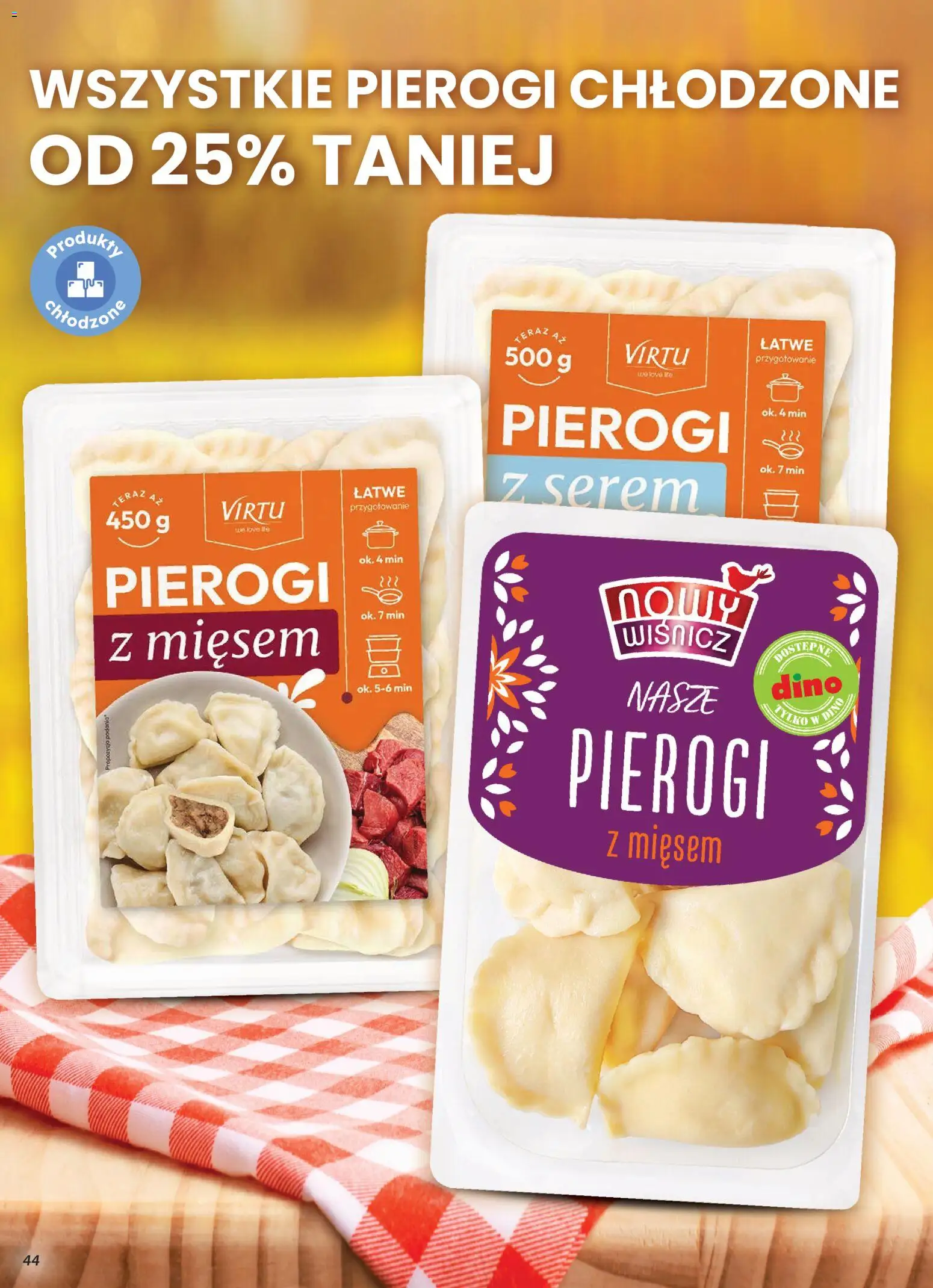 Dino Gazetka od 12.11.2025 | Strona: 44 | Produkty: Pierogi, Pierogi z mięsem