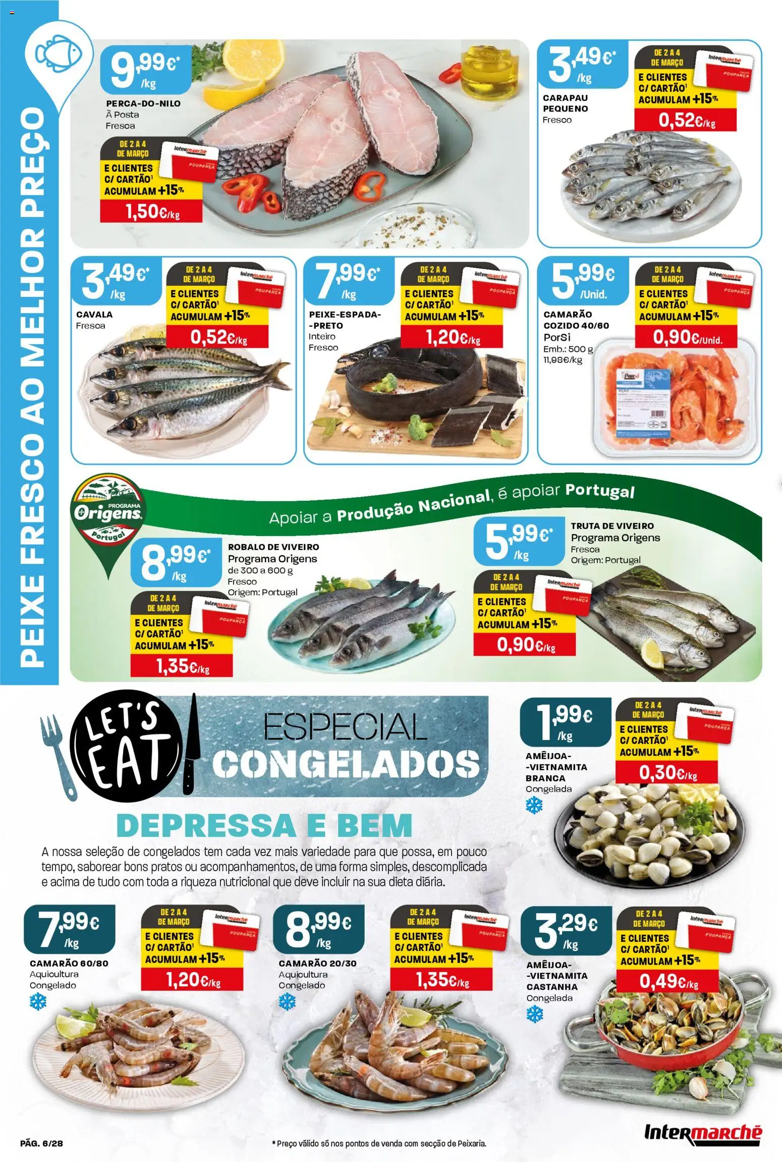 Intermarché Folheto Contact │ válido de 26.02.2026 | Página: 6 | Produtos: Pratos, Camarão, Peixe, Truta