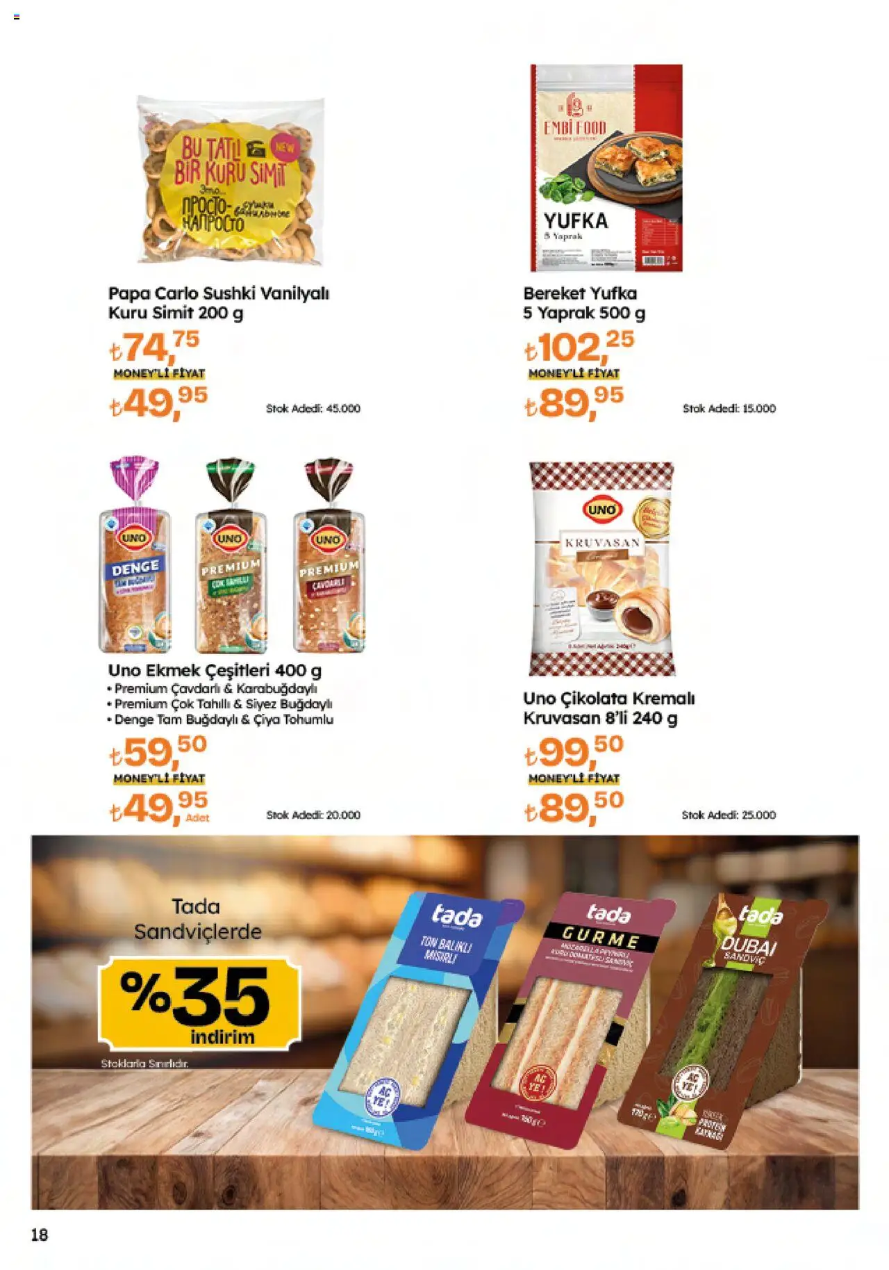 Migros Katalog - Migroskop - 26.06.2025 tarihinden itibaren geçerlidir | Sayfa: 18 | Ürünler: Ekmek, Çikolata, Simit