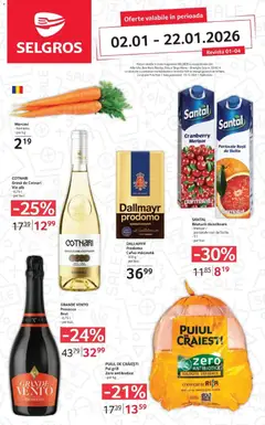 Ofertele Selgros valabile de la 02.01.2026