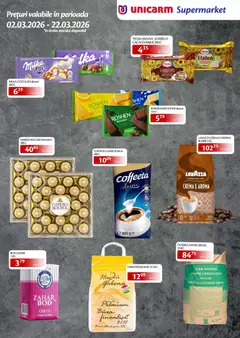 Ofertele Unicarm valabile de la 02.03.2026 | Pagină: 4 | Produse: Napolitane, Alune, Ciocolată, Zahăr