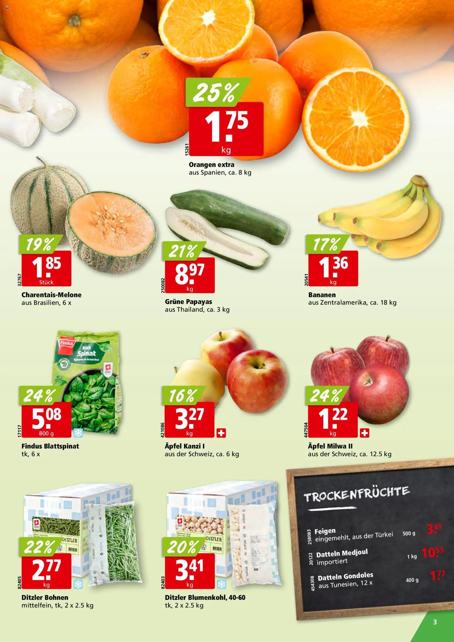Aligro aktionen – gültig ab 09.03.2026 | Seite: 3 | Produkte: Äpfel, Orangen, Bananen