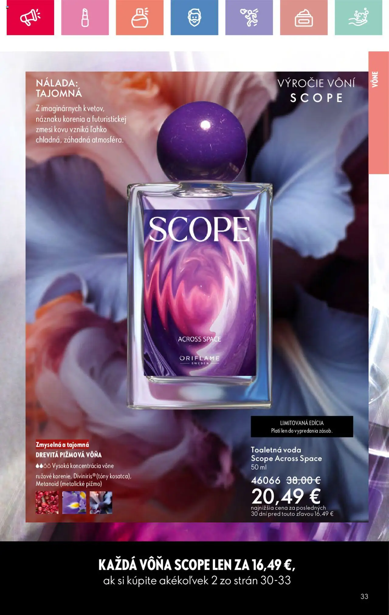 Katalóg Oriflame 12 2025 │ platný od 17.08.2025 | Strana: 33 | Produkty: Toaletná voda, Voda