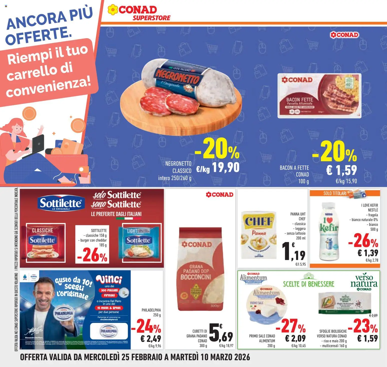 Volantino Conad del 25.02.2026 | Pagina: 30 | Prodotti: Riso, Sale, Carrello, Grana Padano