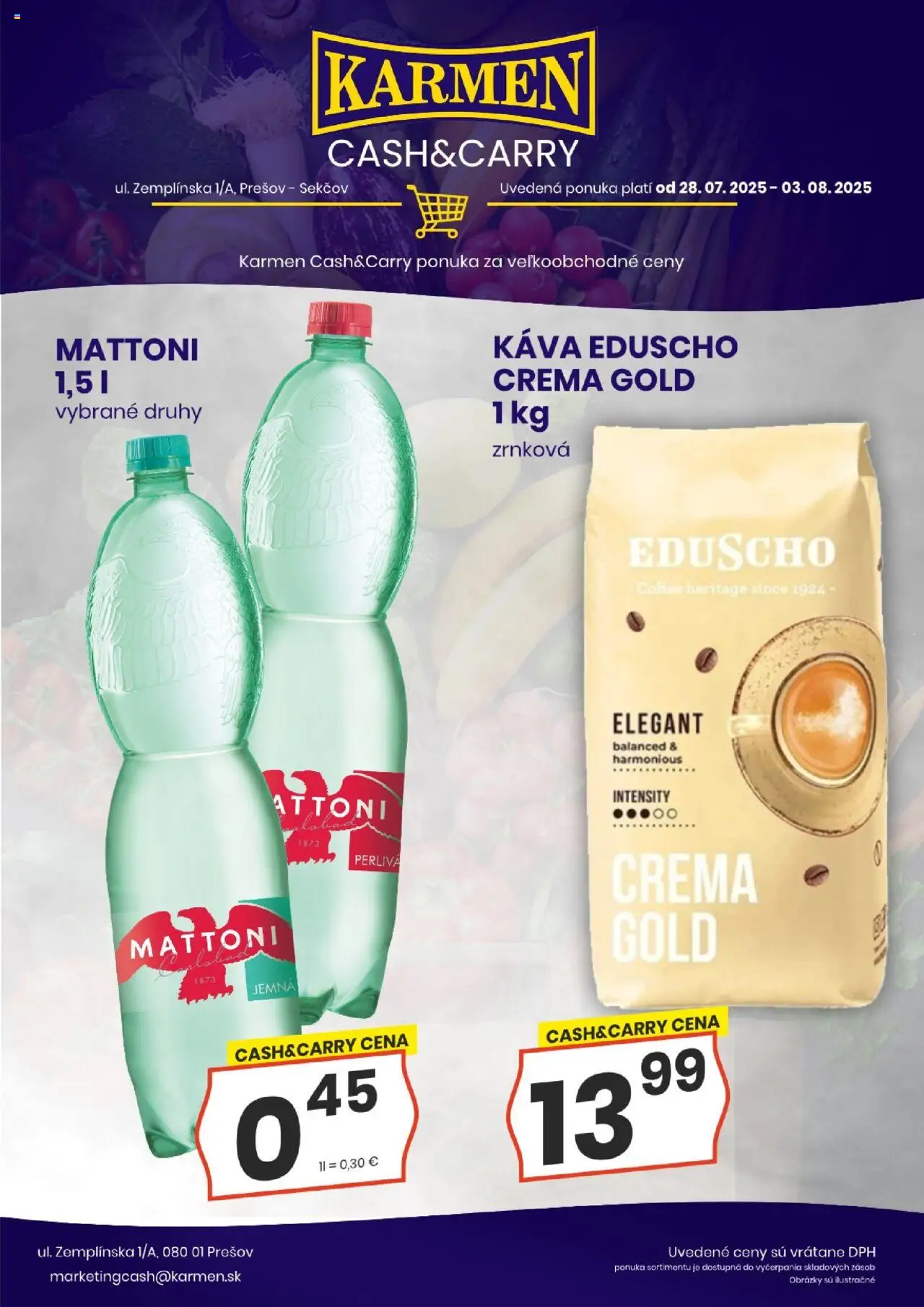KARMEN CBA leták │ platný od 28.07.2025 | Strana: 5 | Produkty: Káva, Mattoni