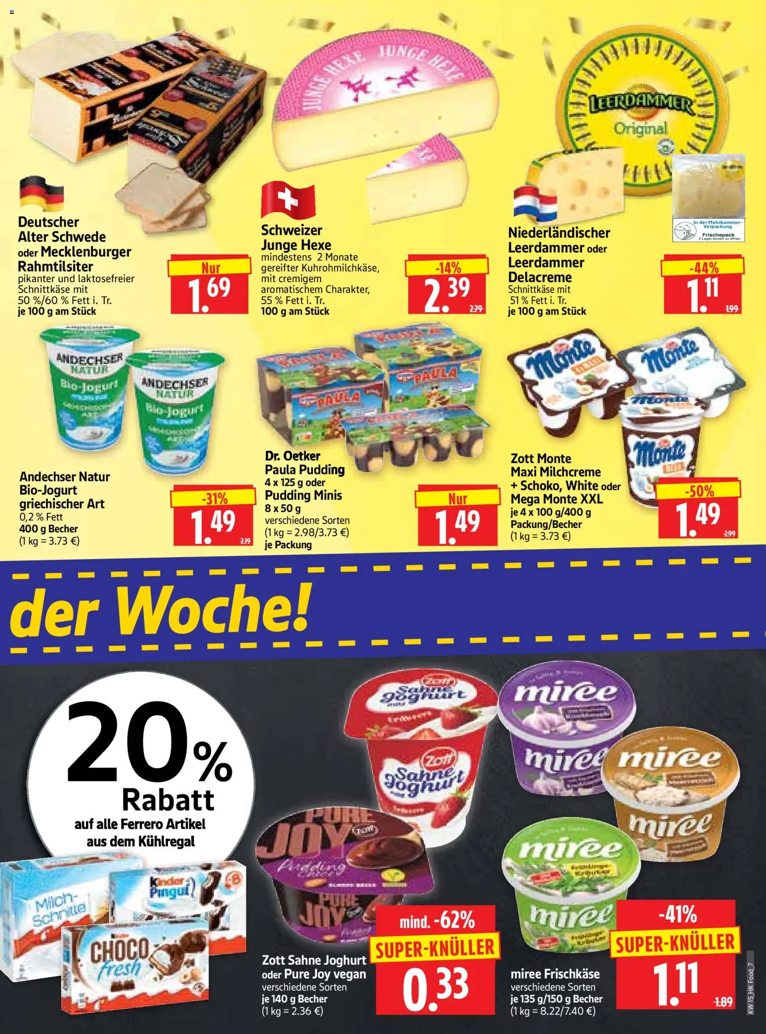 HERKULES Prospekt 	 – gültig ab 07.04.2026 | Seite: 7 | Produkte: Milch, Joghurt, Pudding, Sahne