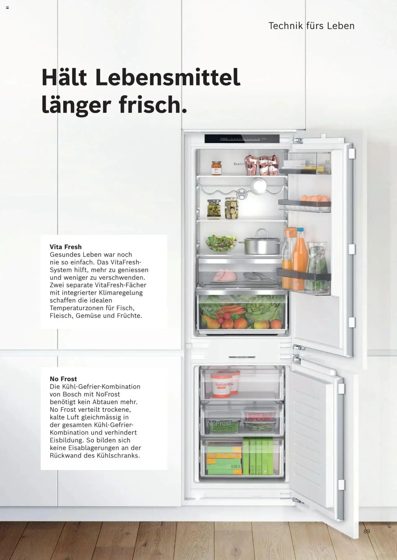 Fust Küchenmagazin ab 04.03.2025 | Seite: 89 | Produkte: Bilden, Gemüse, Kühlgefrierkombination, Bosch