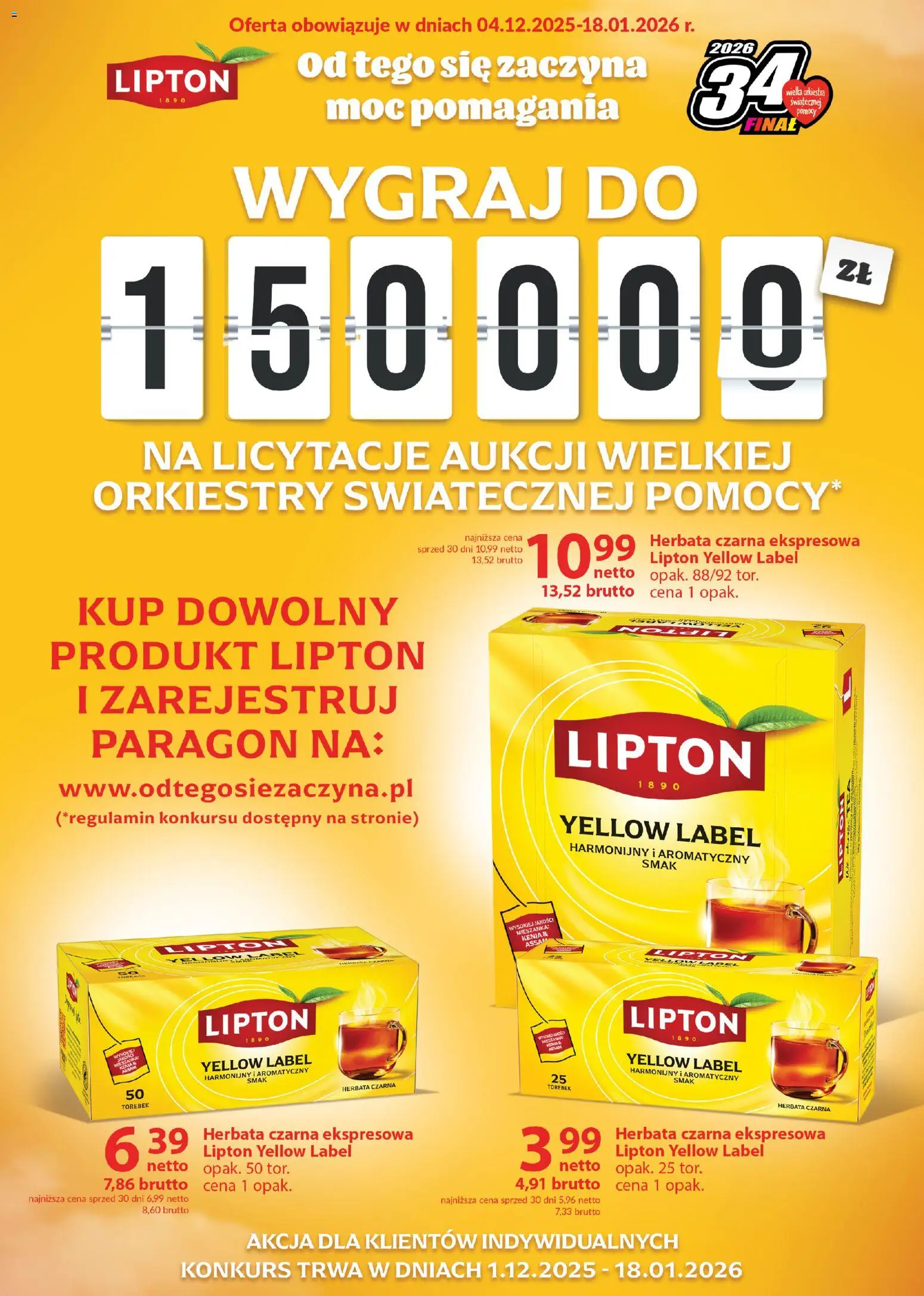 Makro Gazetka - Lipton od 04.12.2025 | Strona: 1 | Produkty: Herbata