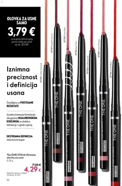 Oriflame katalog 4/2026 - Pregled kataloga iz trgovine Oriflame, vrijedi od 11.03.2026 | Stranica: 82 | Proizvodi: Olovka za usne