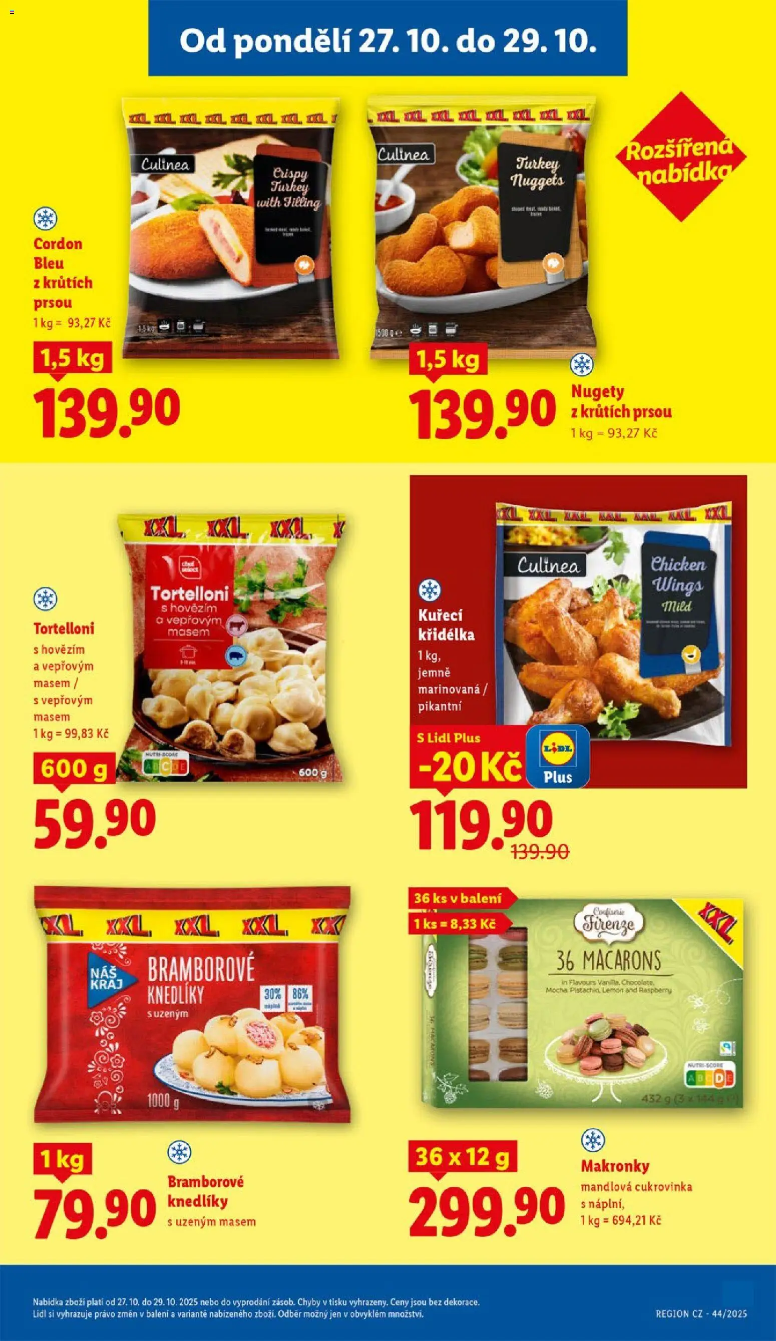 Lidl leták od 27.10.2025 | Strana: 19 | Produkty: Cordon Bleu, Makronky, Nugety