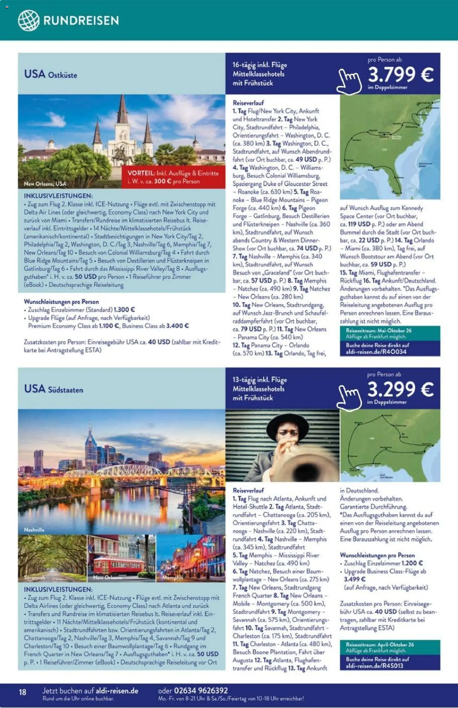 Aldi Süd Reisemagazin November 2025 – gültig ab 01.11.2025 | Seite: 18