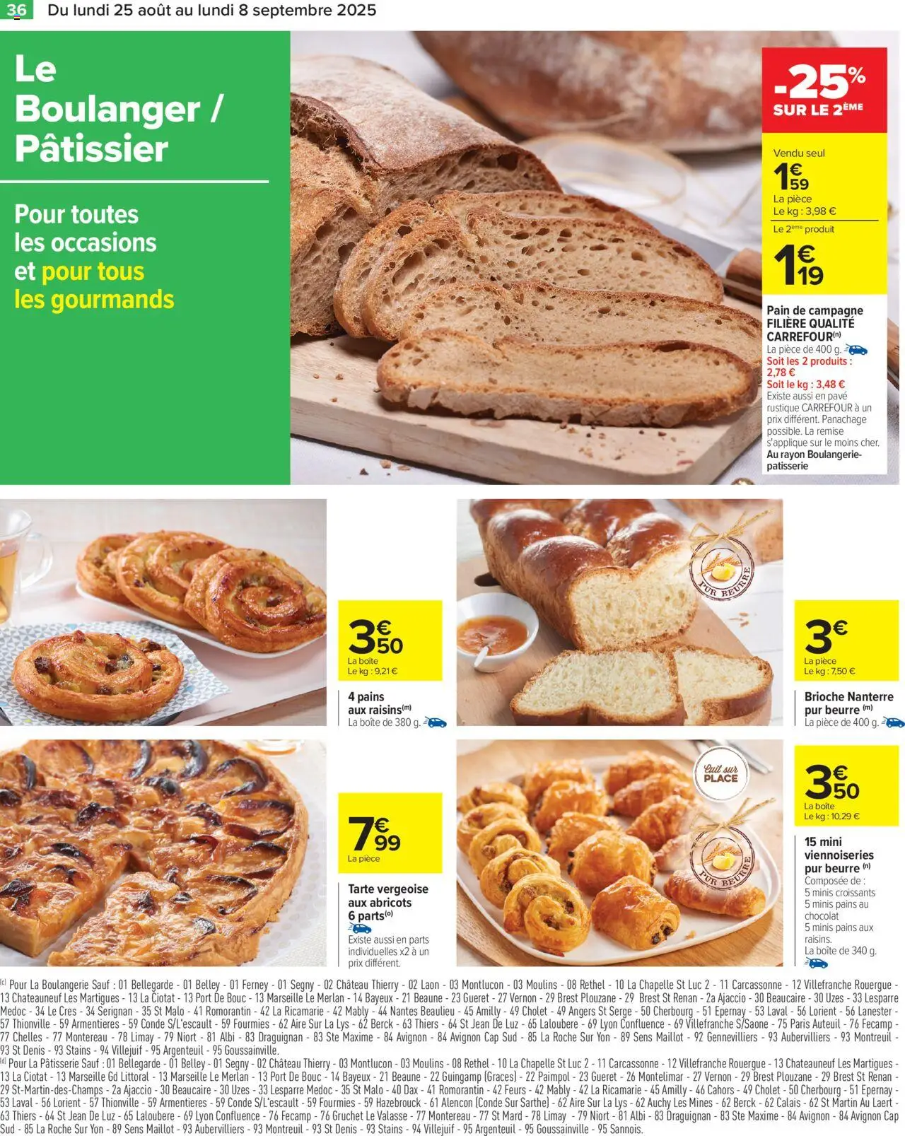  | Page: 38 | Produits: Abricots, Viennoiseries, Pain, Chocolat