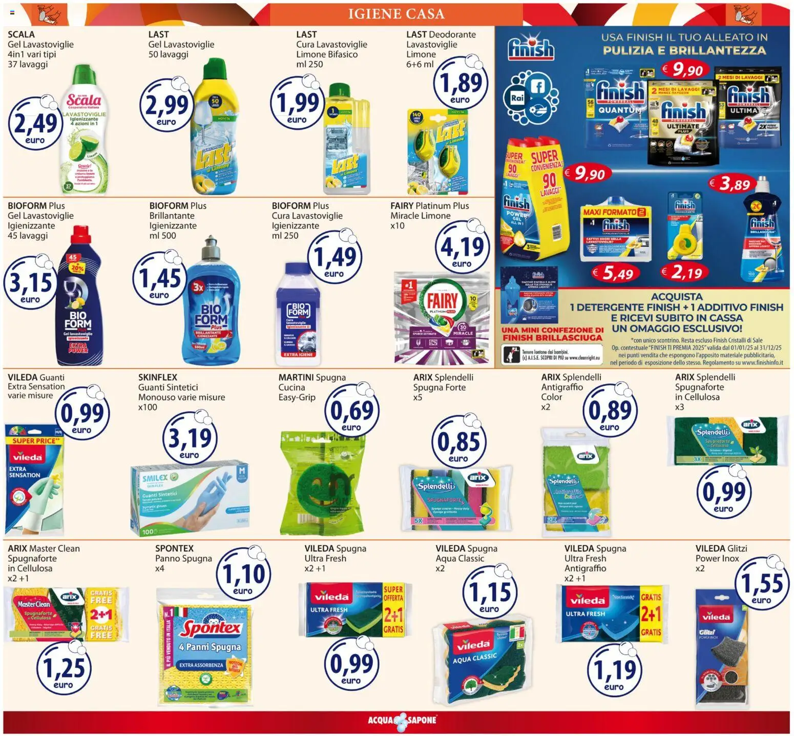 Volantino Acqua e Sapone del 01.12.2025 | Pagina: 14 | Prodotti: Deodorante, Sale, Guanti, Scala