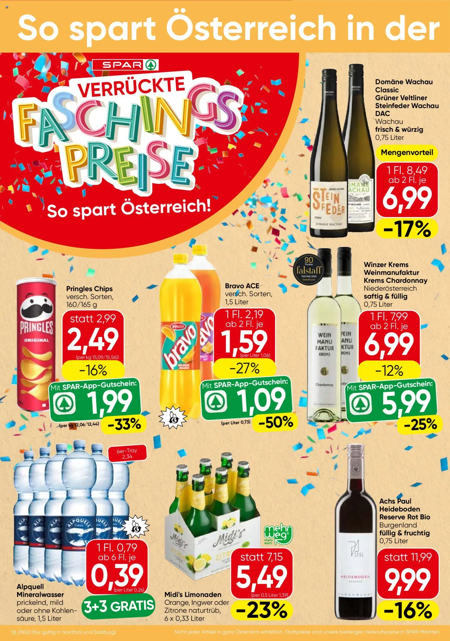 Spar Flugblatt - Salzburg gültig ab 29.01.2026 | Seite: 16 | Produkte: Chips, Zitrone, Wein