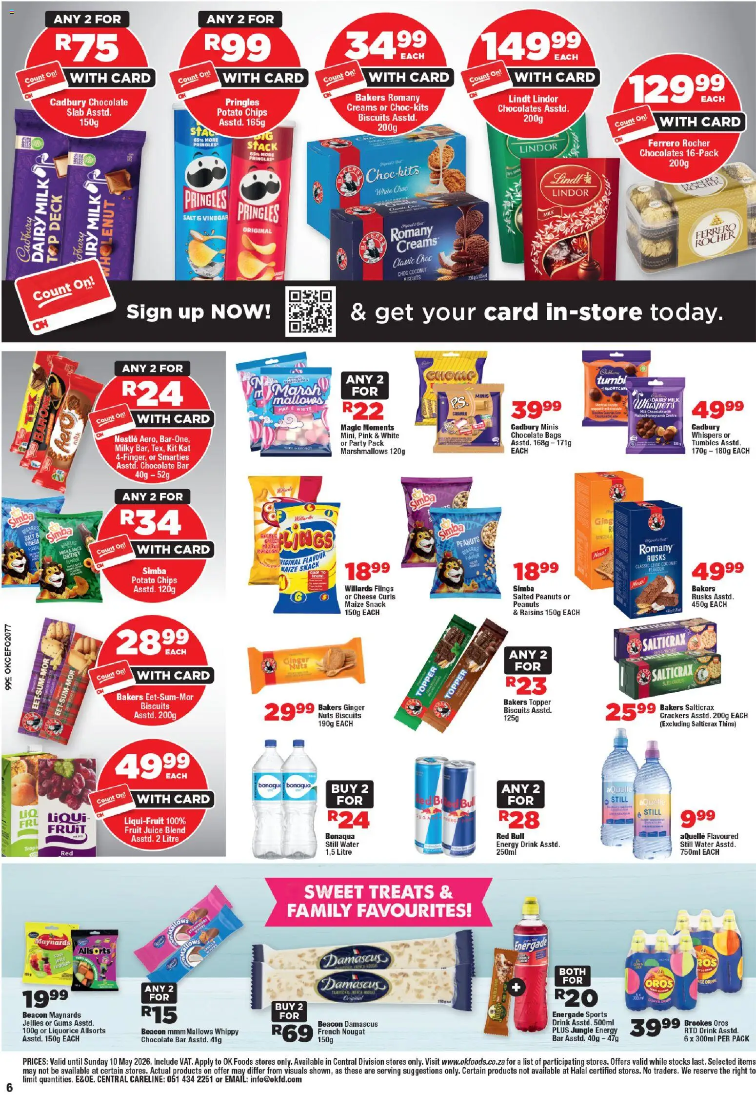New OK Foods catalogue – valid from 24.04.2026 | Page: 6 | Products: Milk, Cheese, Juice, Rusks
