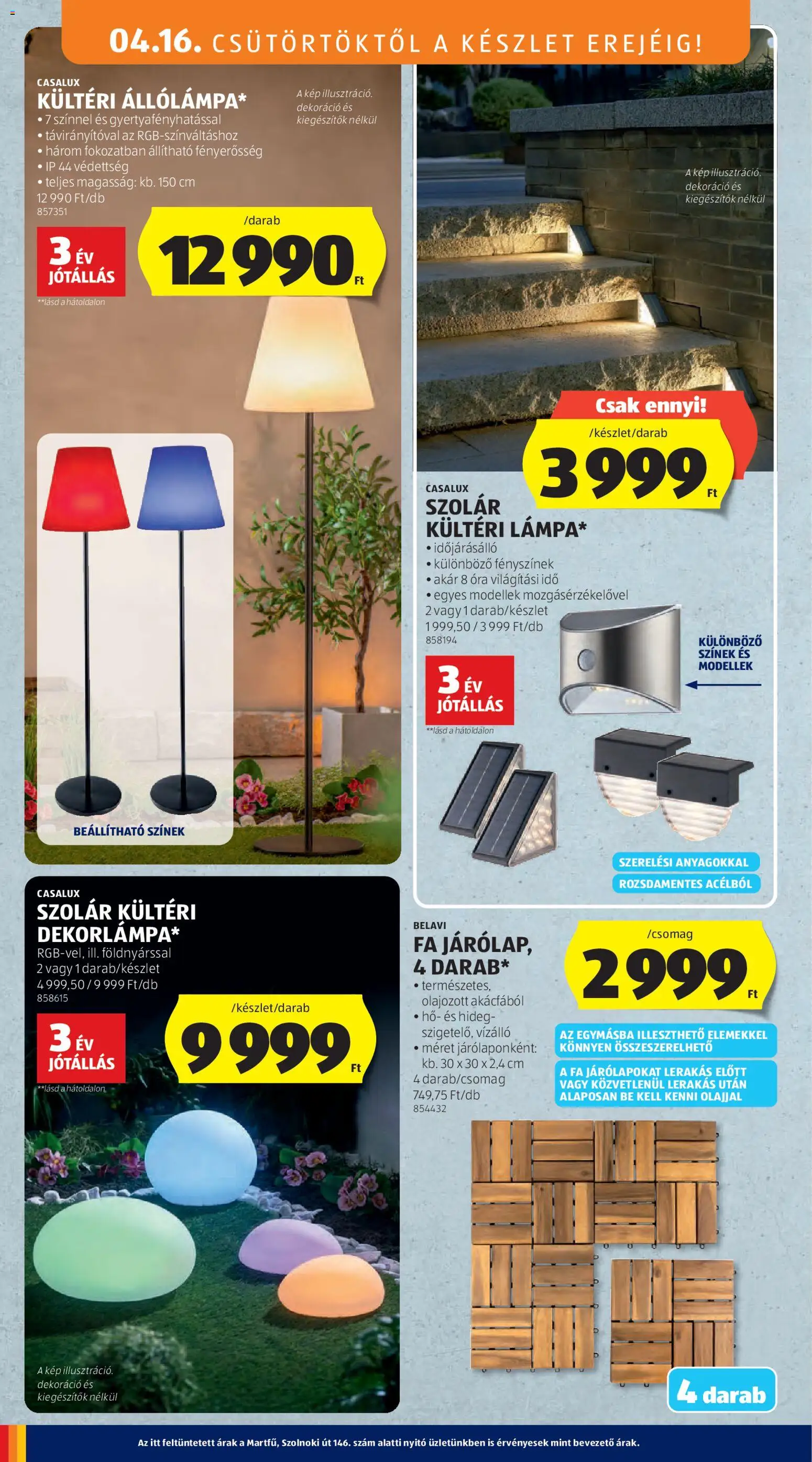 Aldi akciós ujság - amely érvényes a következő dátumtól: 16.04.2026 | Oldal: 30 | Termékek: Óra, Dekoráció