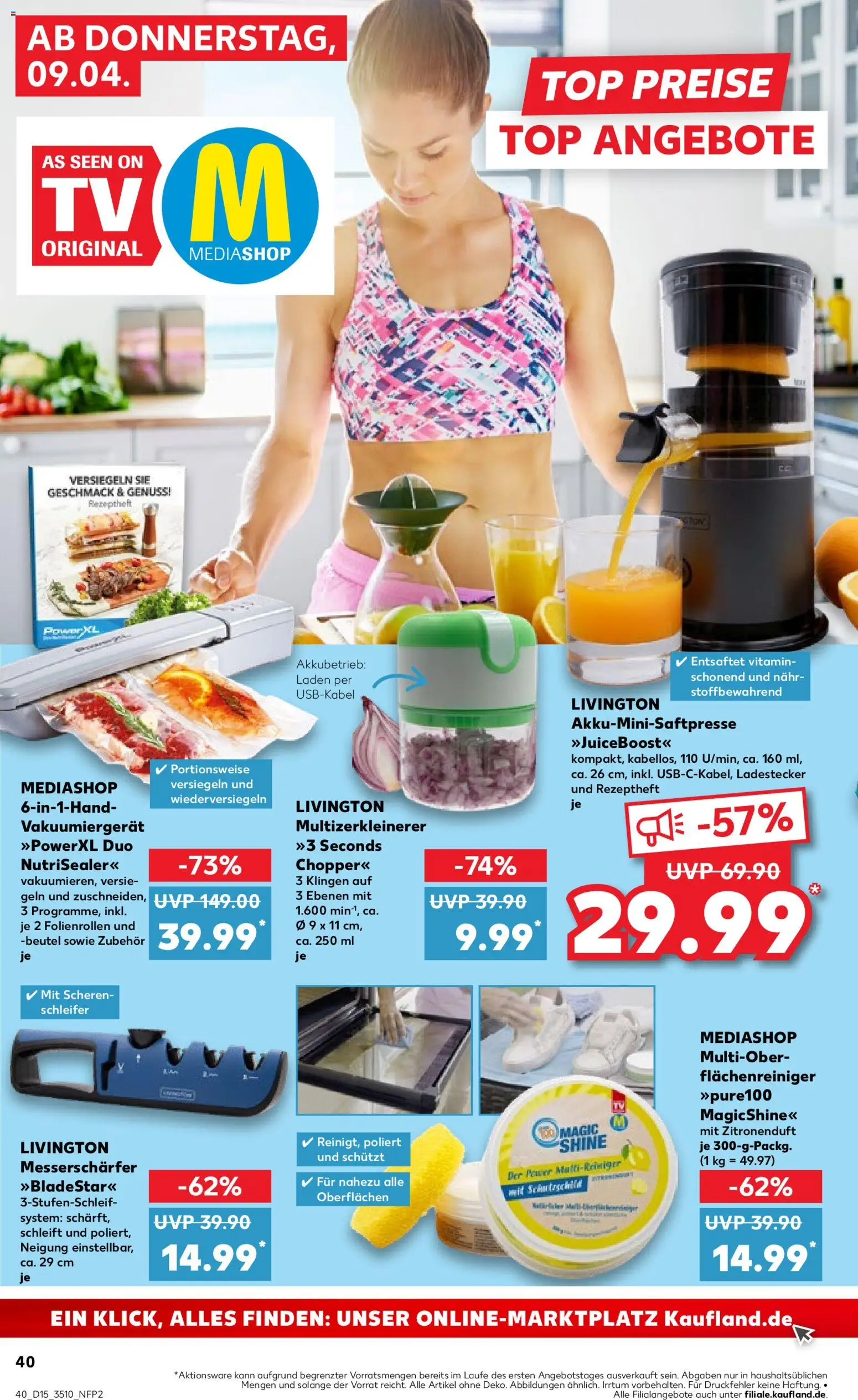 Kaufland Prospekt Zeitz	 – gültig ab 09.04.2026 | Seite: 40 | Produkte: Top