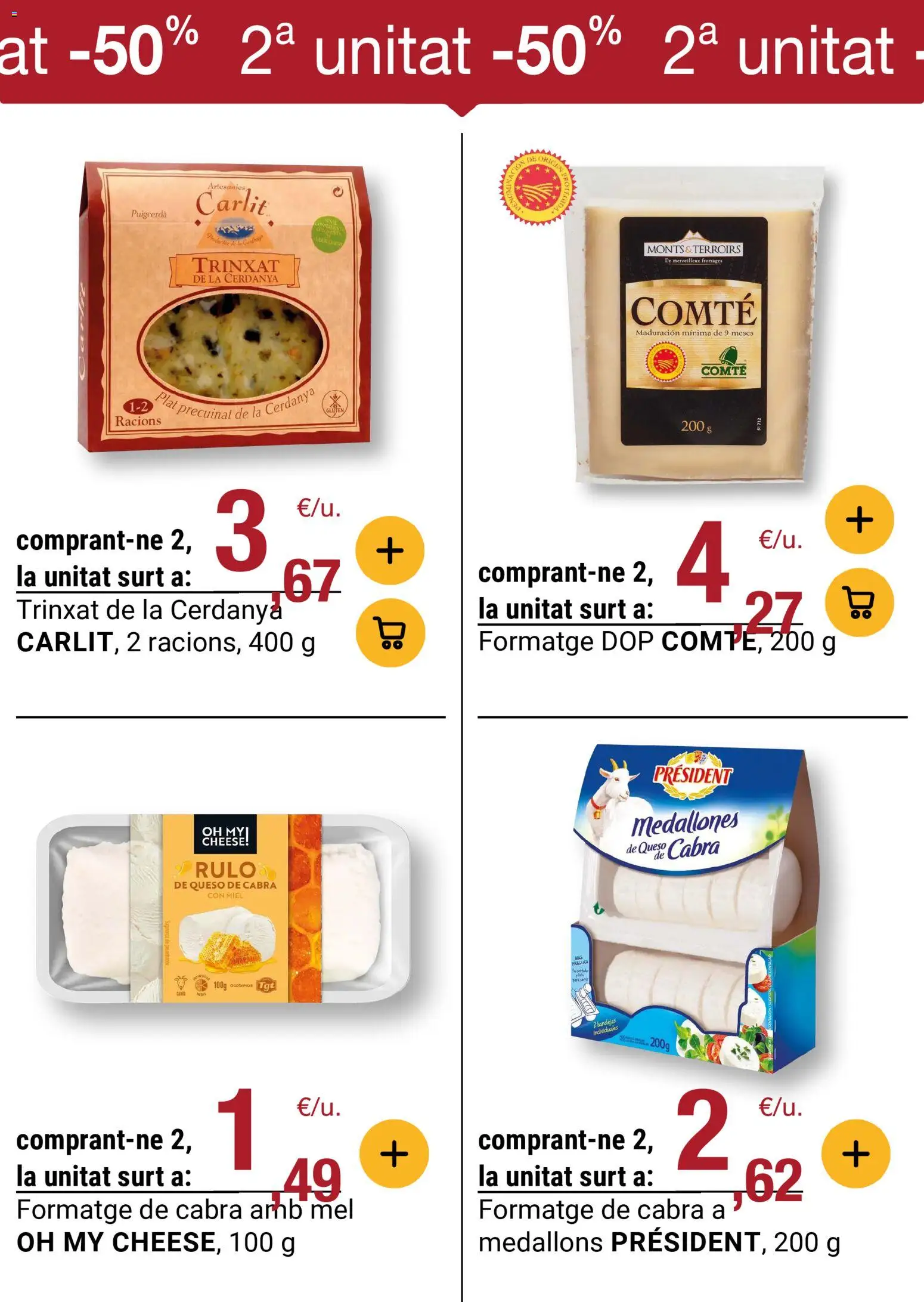Bonpreu folleto │ válido desde el 04.11.2025 | Página: 19 | Productos: Medallones, Ψηφιακή κάμερα, Queso