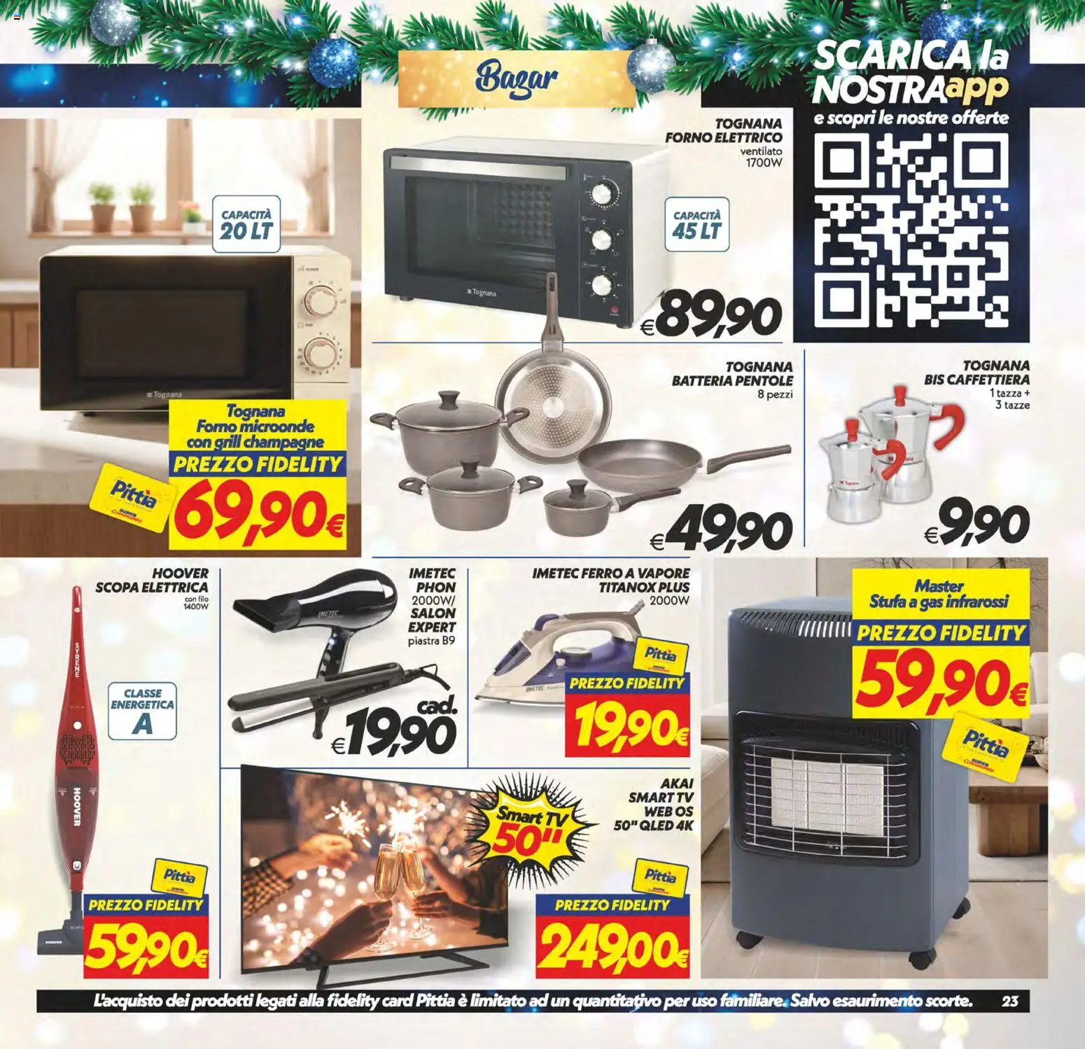Volantino SuperConveniente del 27.12.2025 | Pagina: 23 | Prodotti: Caffettiera, Stufa, Scopa, Stufa a gas