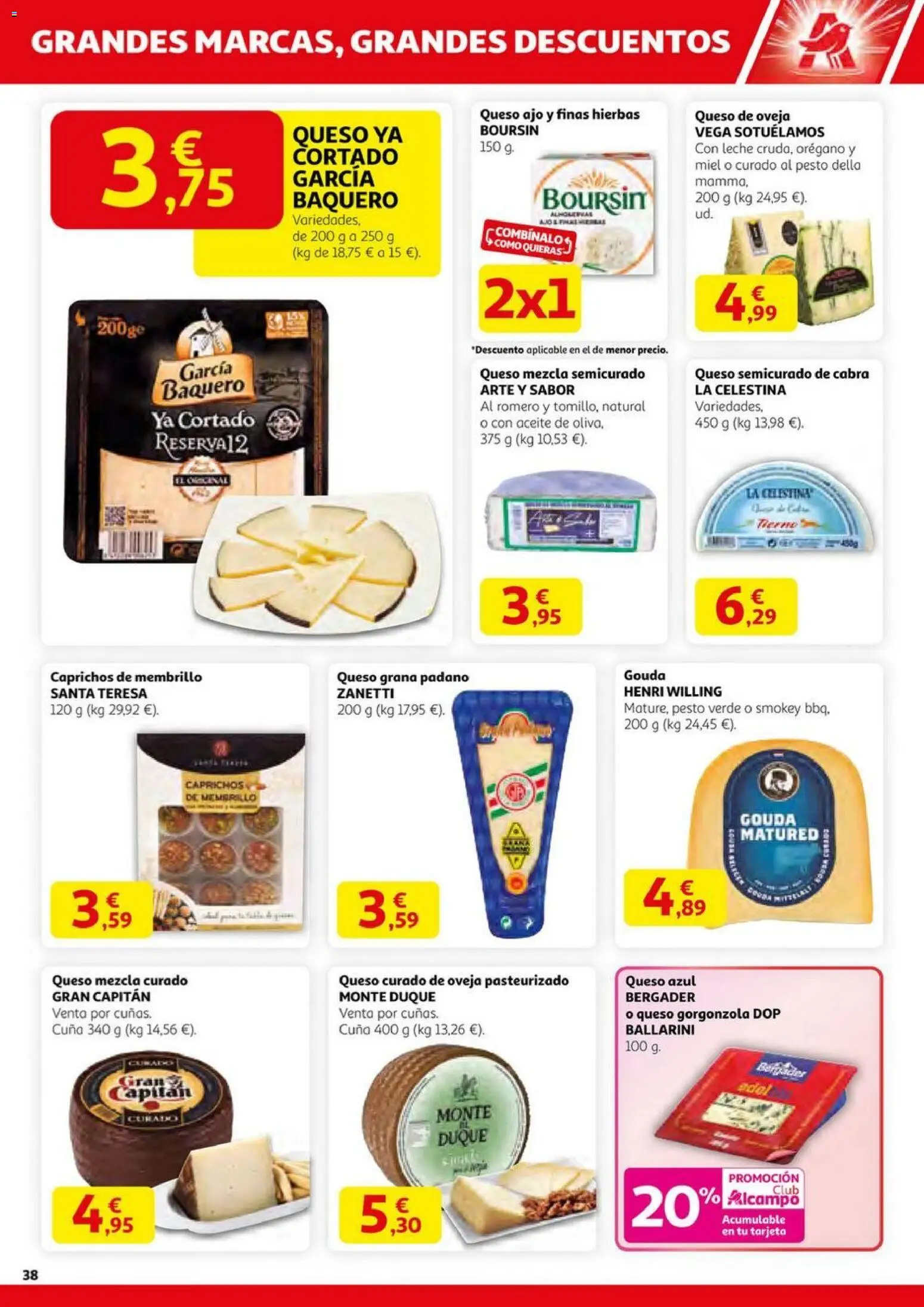 Alcampo -  HG catalan │ válido desde el 23.10.2025 | Página: 38 | Productos: Queso de oveja, Queso, Aceite, Cuna