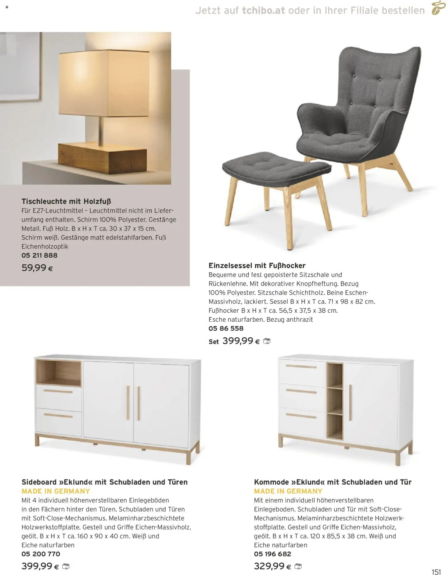Tchibo Eduscho - Katalog November 2025 gültig ab 01.11.2025 | Seite: 151 | Produkte: Kommode, Sessel
