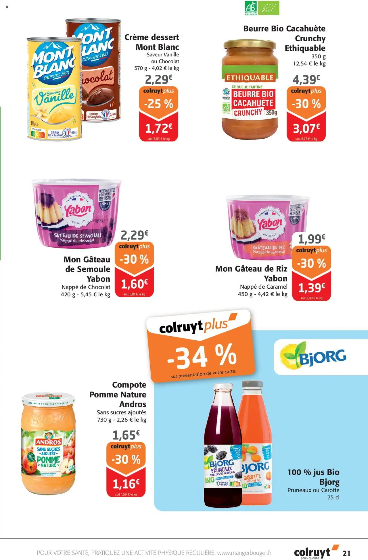  | Page: 21 | Produits: Pomme, Pruneaux, Nappe, Riz