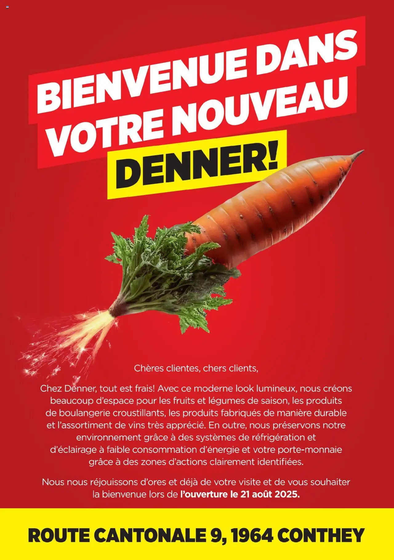 Denner Nos offres pour l’ouverture Conthey ab 21.07.2025 | Seite: 1