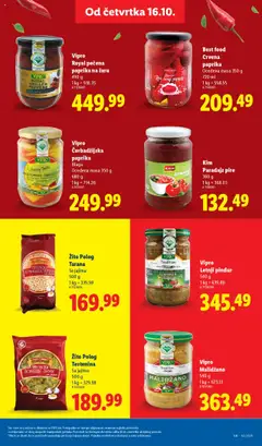Vipro Royal pečena paprika na žaru, Royal grilled peppers in a jar, 490 g - pregled Lidl kataloga - važi od 16.10.2025 | Strana: 25 | Proizvode: Testenina, Pečena paprika, Paprika, Paradajz