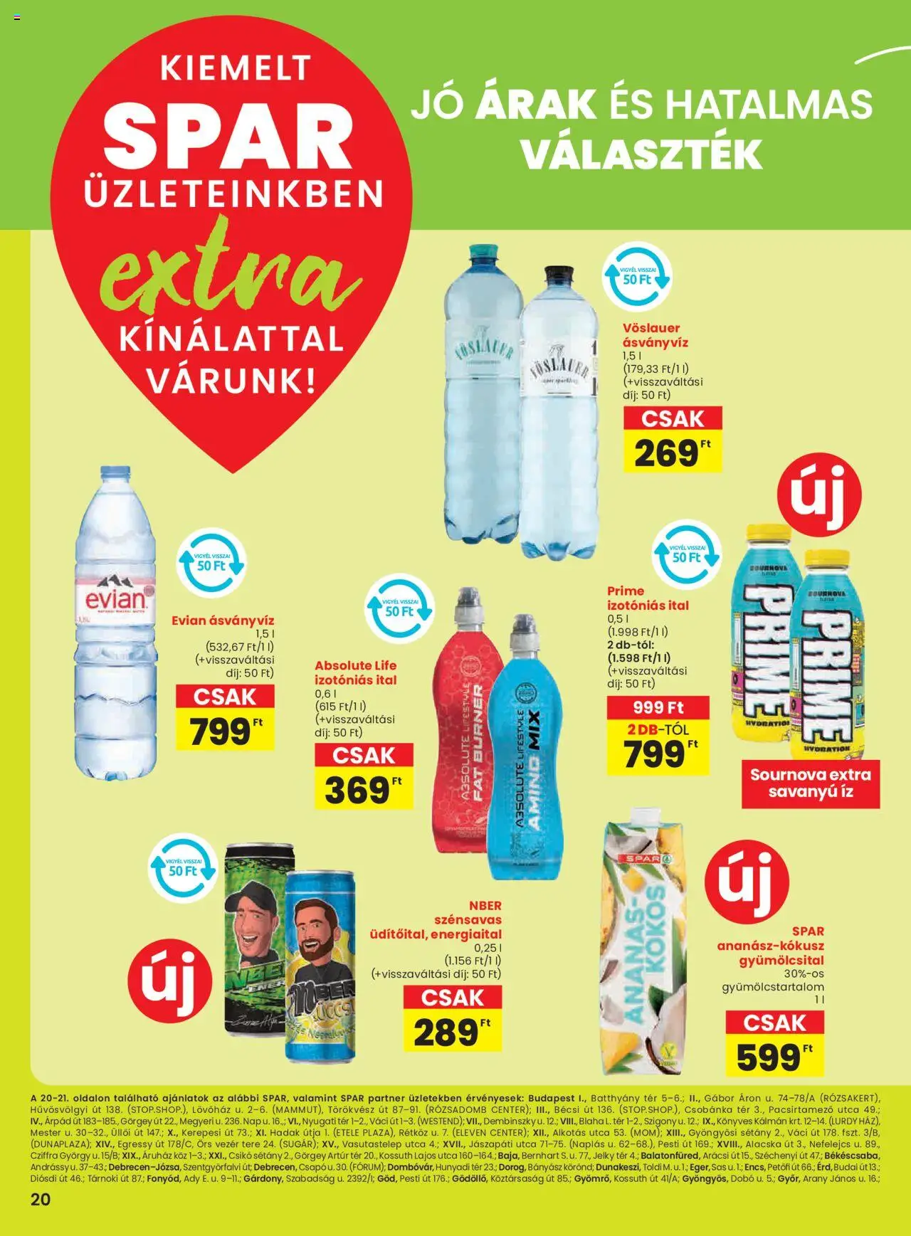 Interspar akciós ujság - amely érvényes a következő dátumtól: 07.08.2025 | Oldal: 5 | Termékek: Gyümölcsital, Energiaital, Ásványvíz, Izotóniás ital