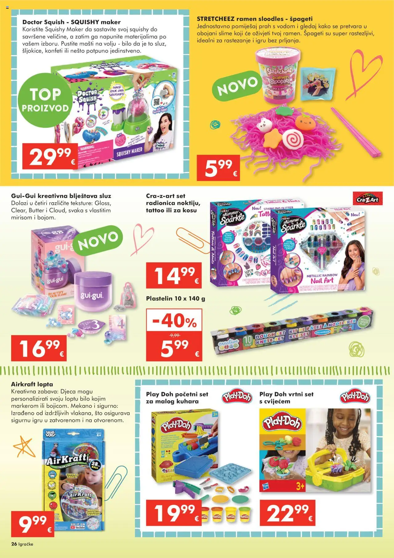 Interspar katalog | vrijedi od 22.10.2025 | Stranica: 26 | Proizvodi: Lopta, Špageti, Plastelin